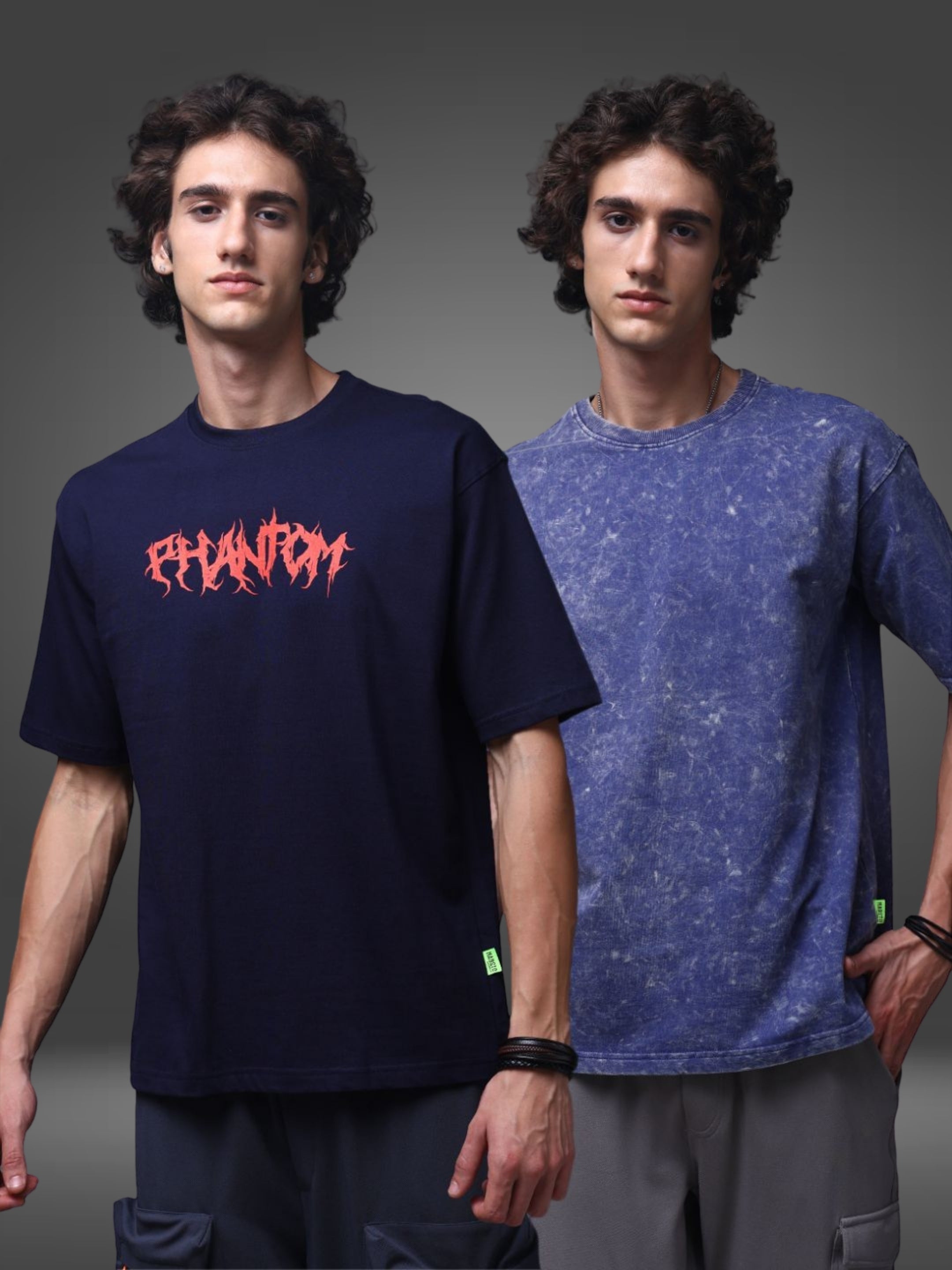 Men's Oversized Pack of 2 tshirts