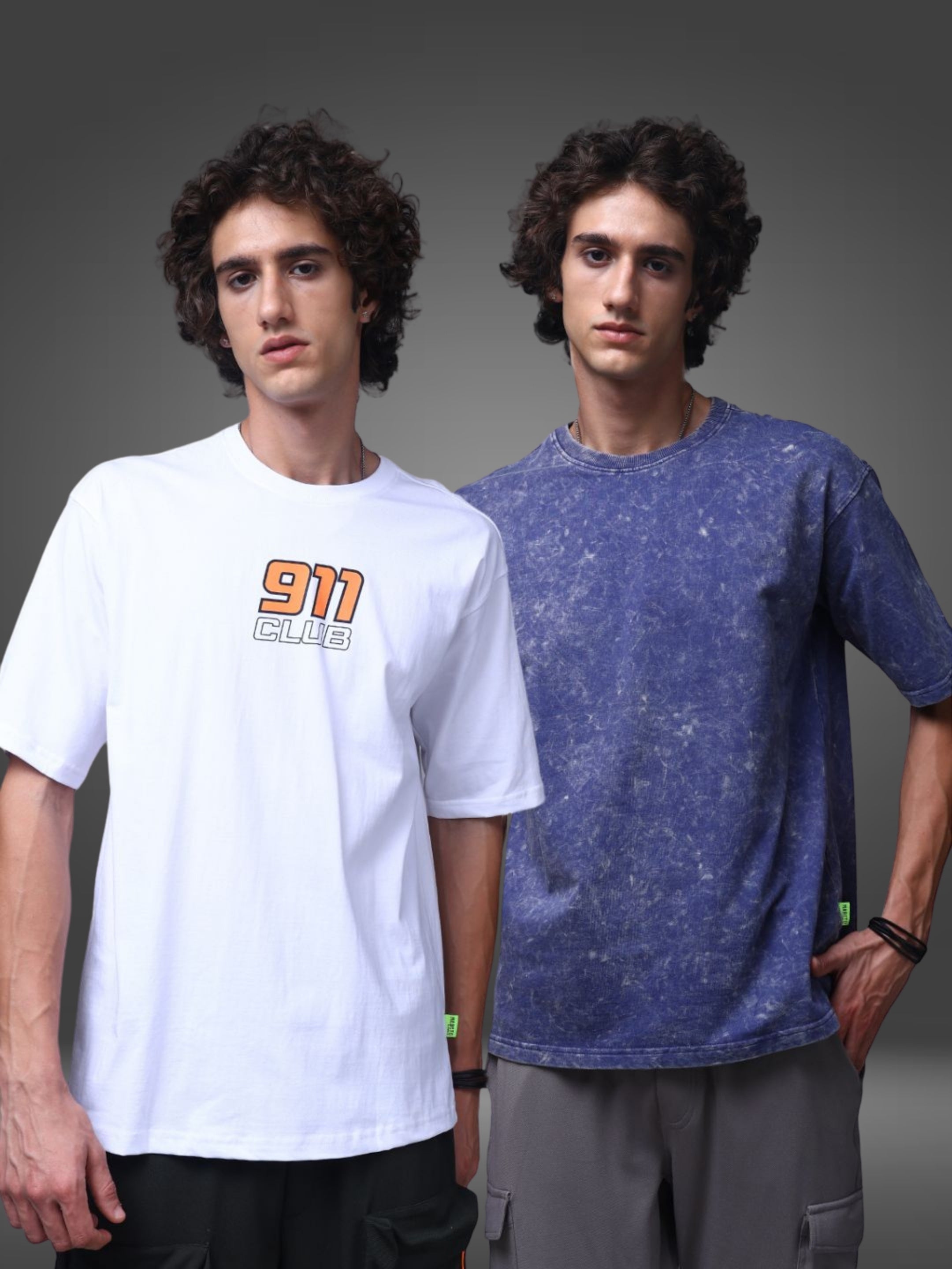 Men's Oversized Pack of 2 tshirts