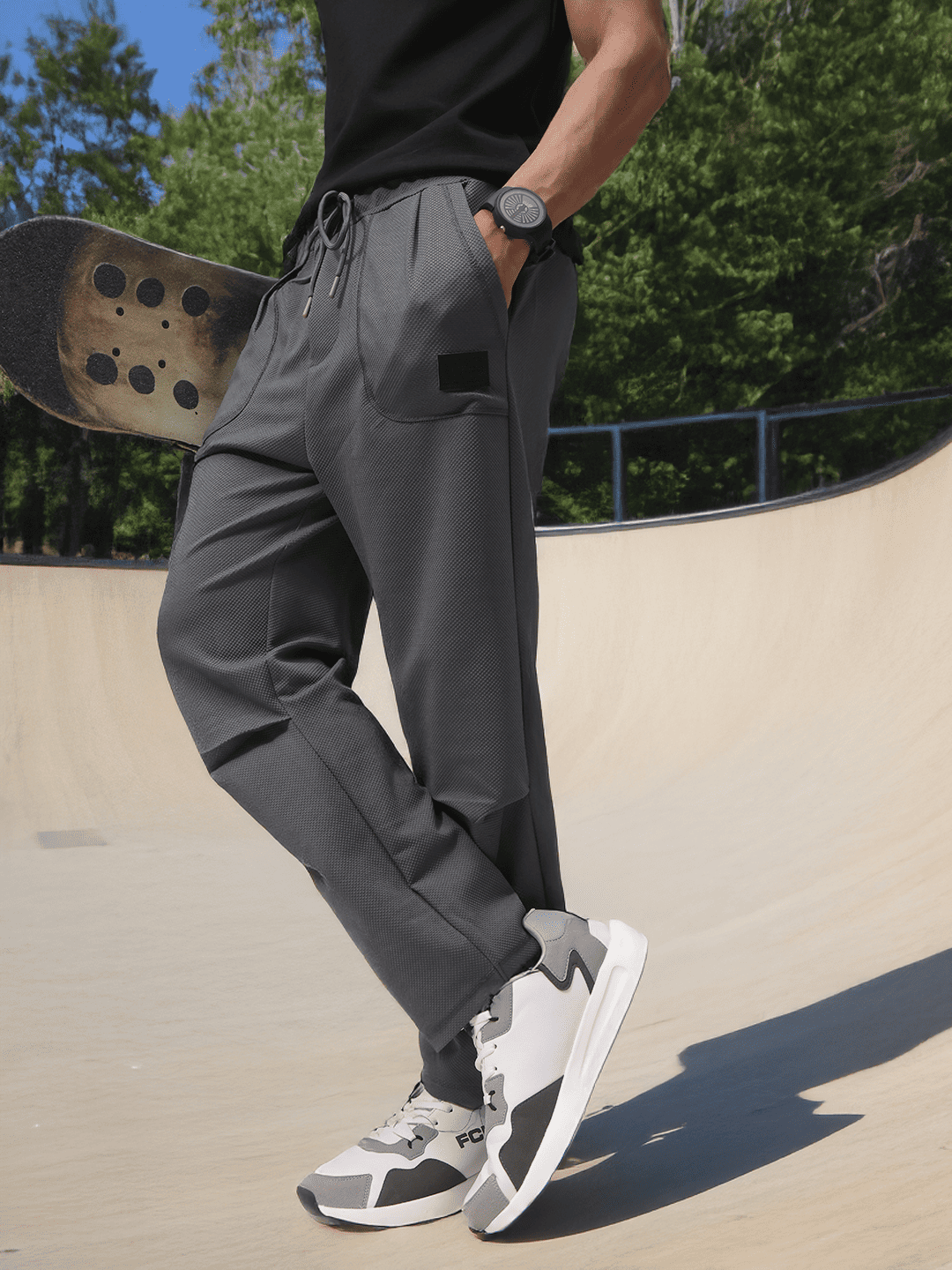 Mens Regular Fit Flexi Waist TrackPants