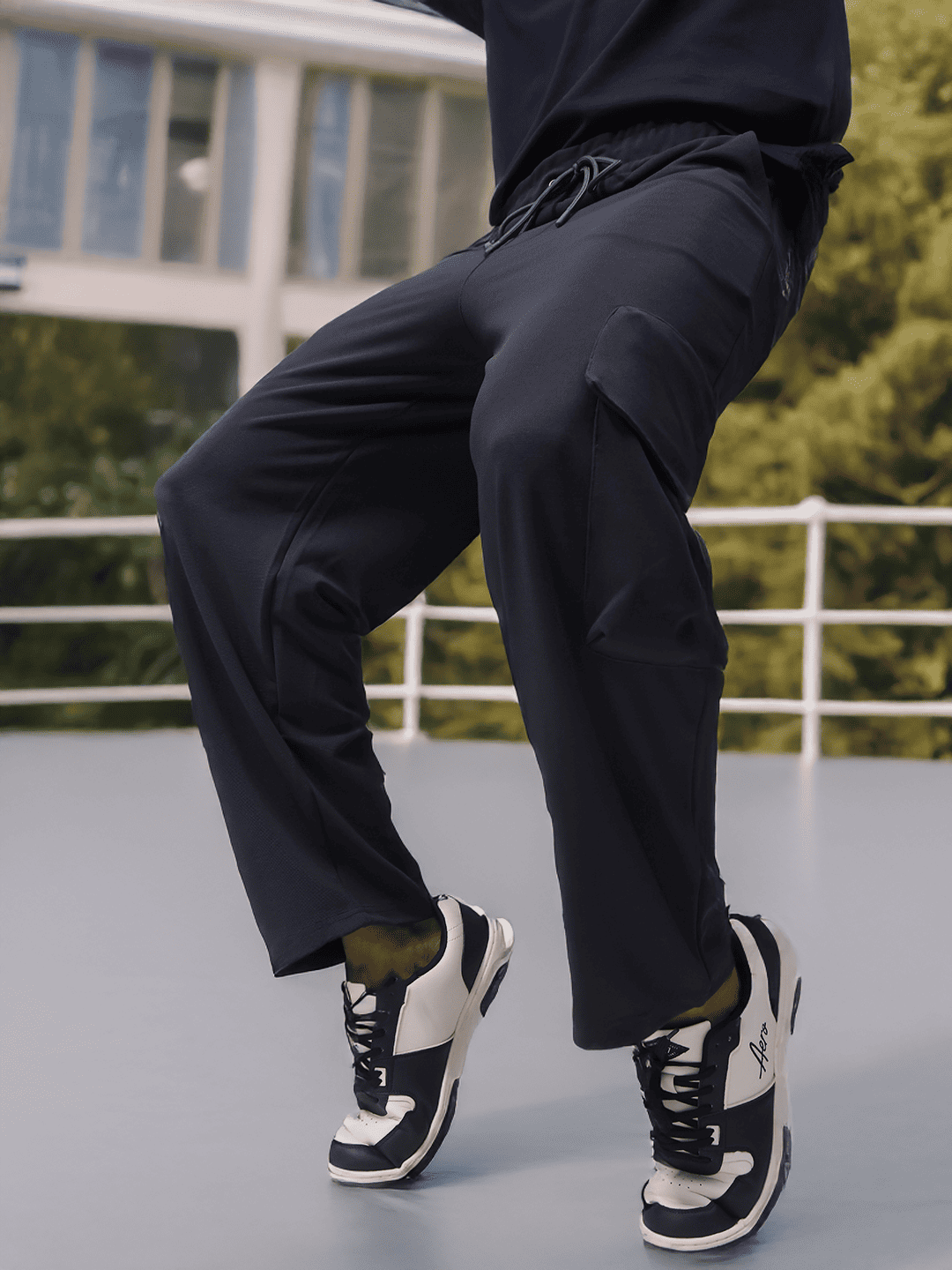 Mens Relaxed Fit Flexi Waist TrackPants