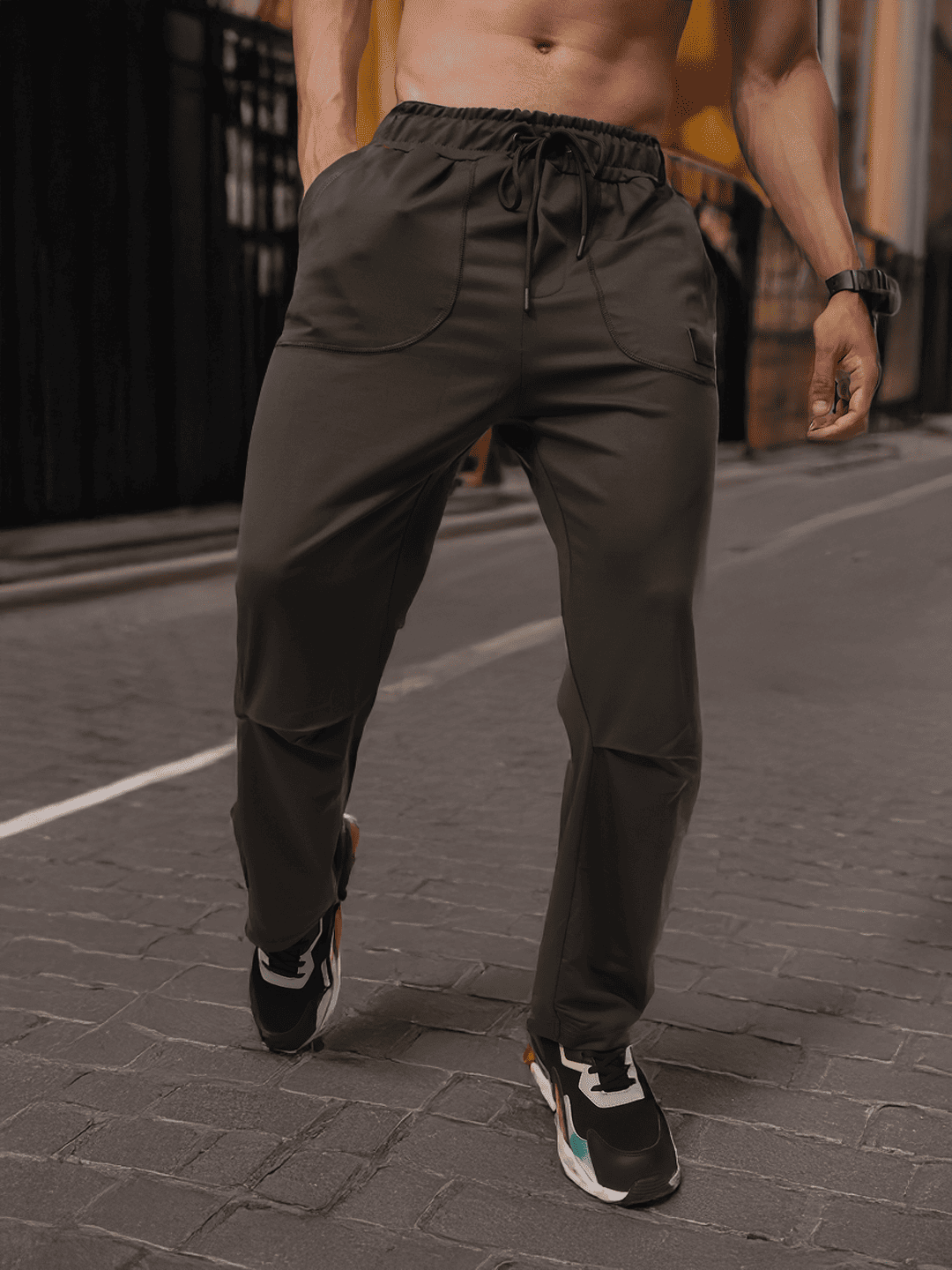 Mens Regular Fit Flexi Waist TrackPants