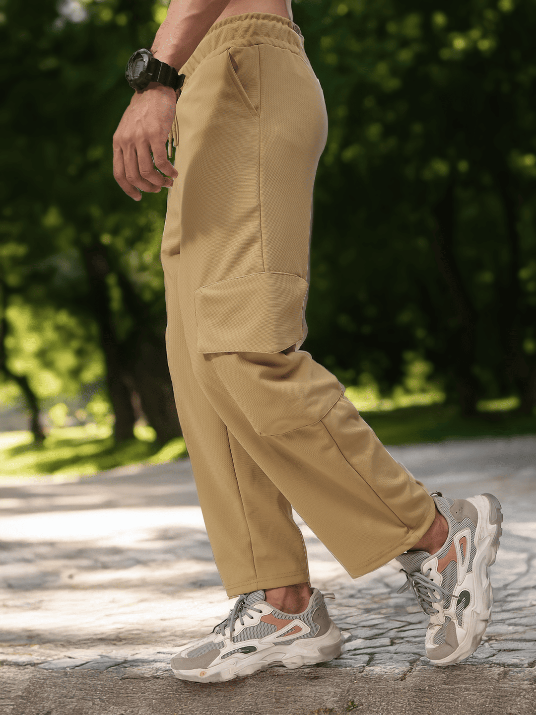 Mens Relaxed Fit Flexi Waist TrackPants