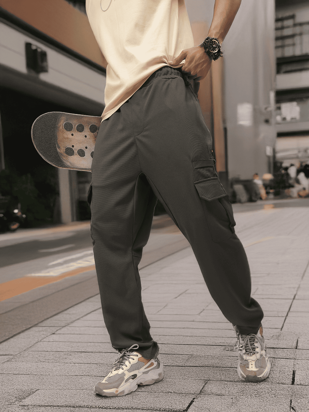 Mens Straight Fit Flexi Waist TrackPants