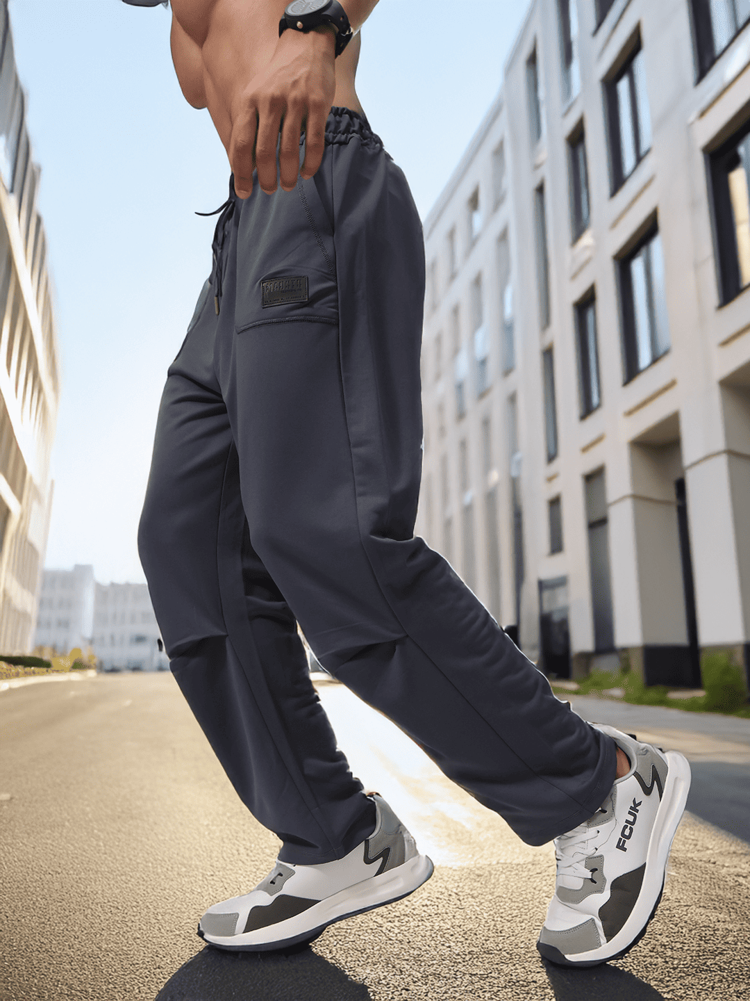 Mens Regular Fit Flexi Waist TrackPants
