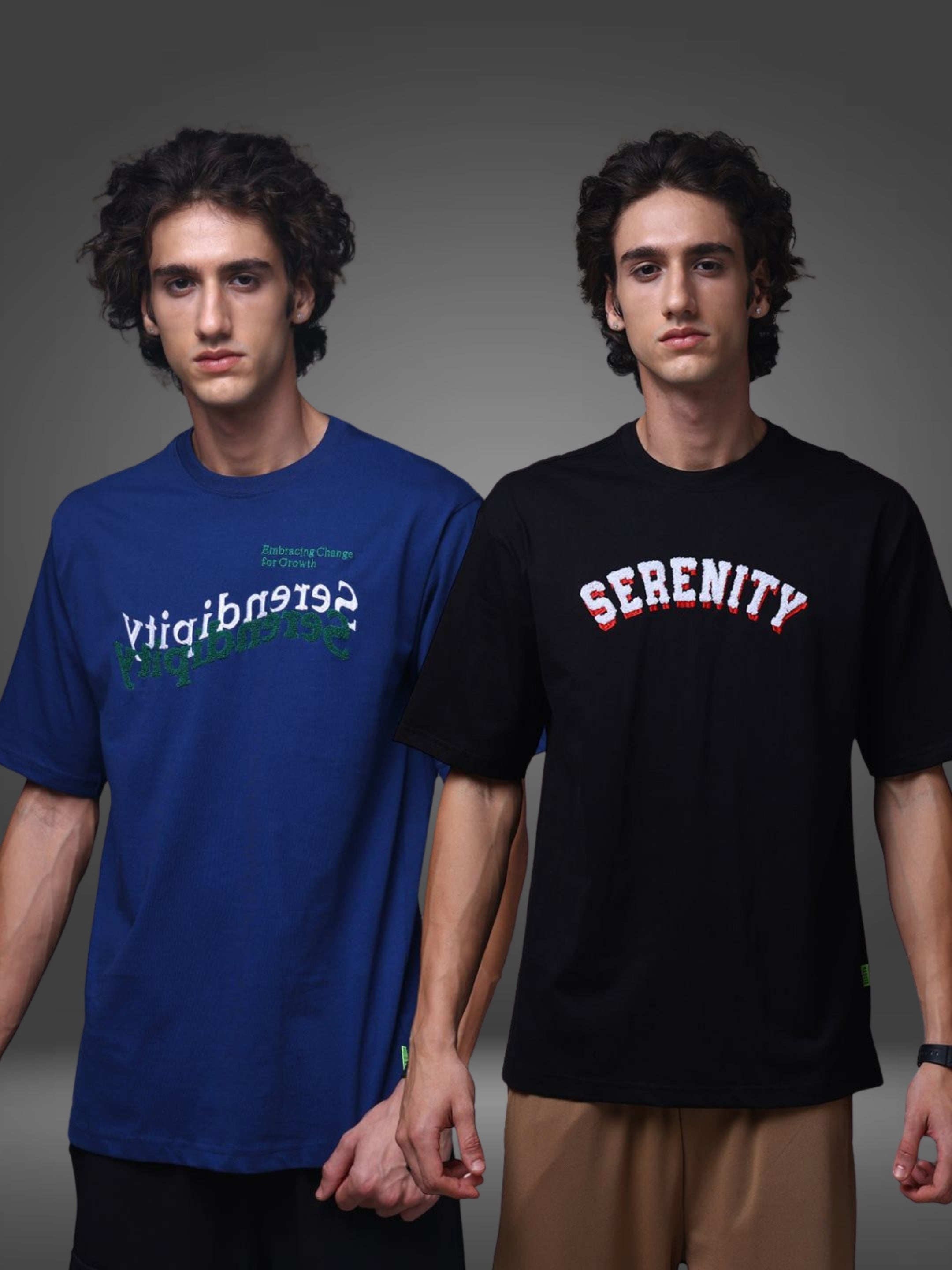 Men's Oversized Pack of 2 tshirts