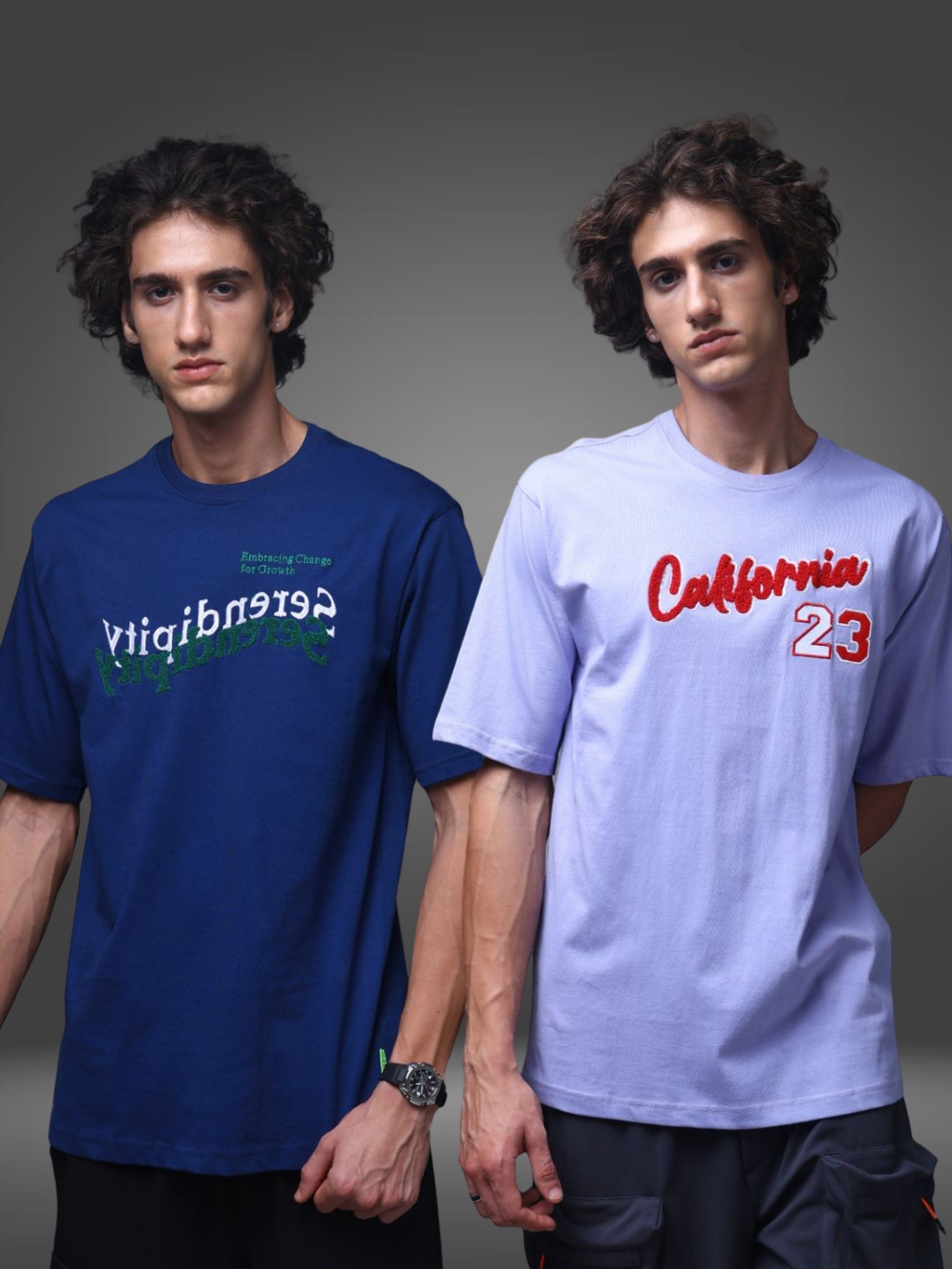 Men's Oversized Pack of 2 tshirts