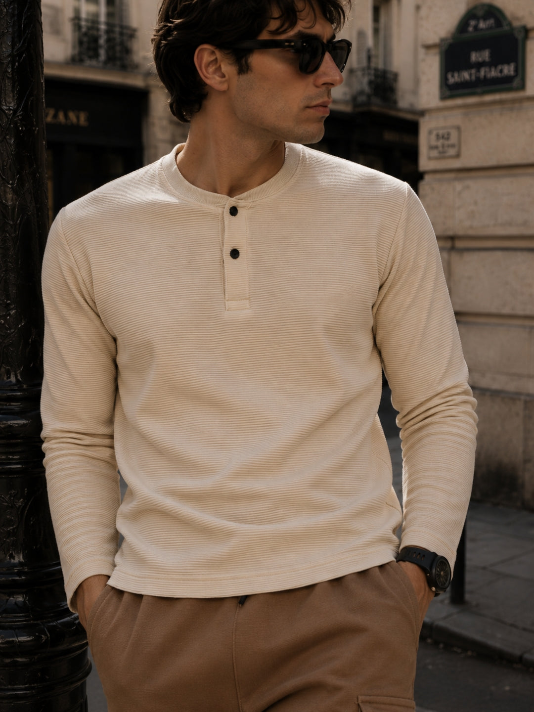 Men's Solid Full sleeve T-Shirt & Cargo Loose fit Track Pant Streetwear Co-ord Set
