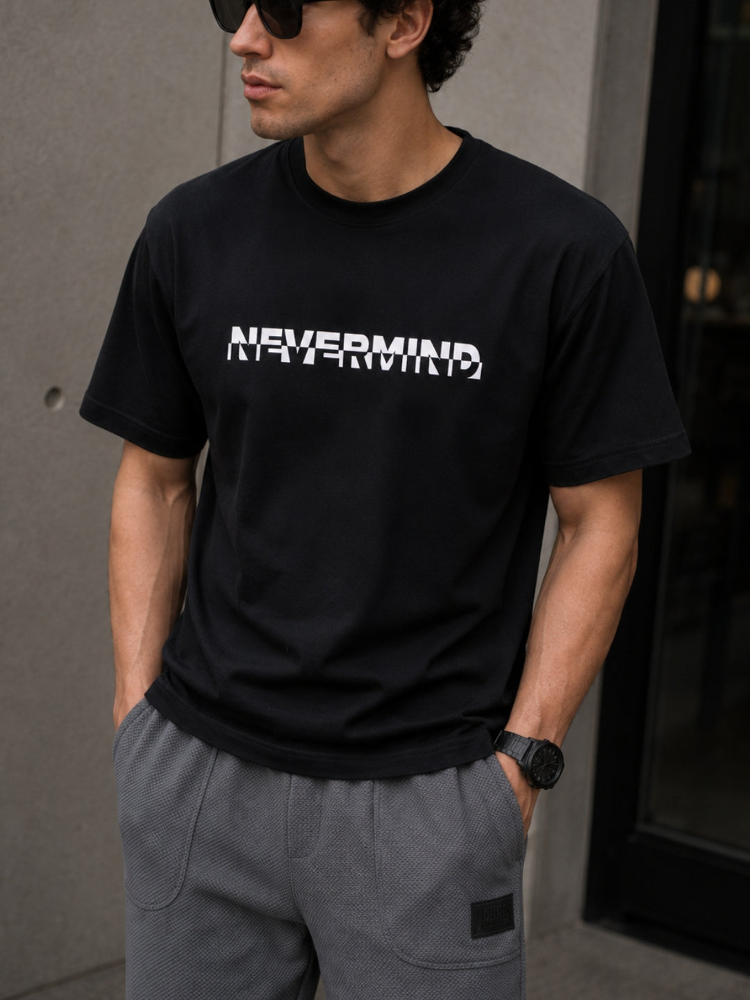 Men's Printed Regular T-Shirt & Relaxed fit Track Pants Streetwear Co-ord Set