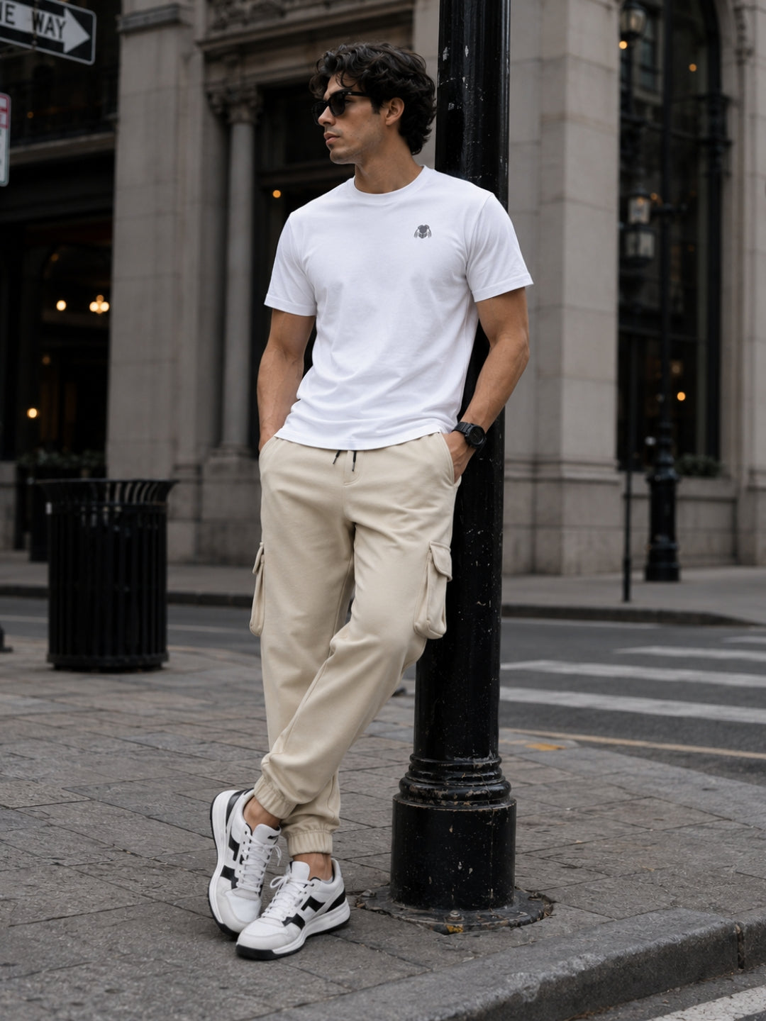 Men's Printed Regular T-Shirt & Cargo Regular fit Track Pant Streetwear Co-ord Set