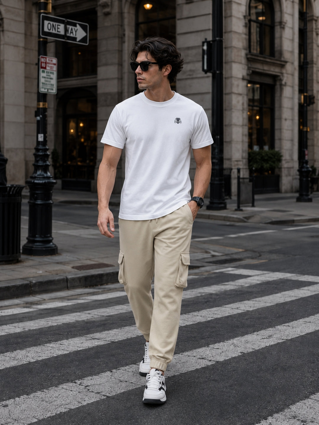 Men's Printed Regular T-Shirt & Cargo Regular fit Track Pant Streetwear Co-ord Set