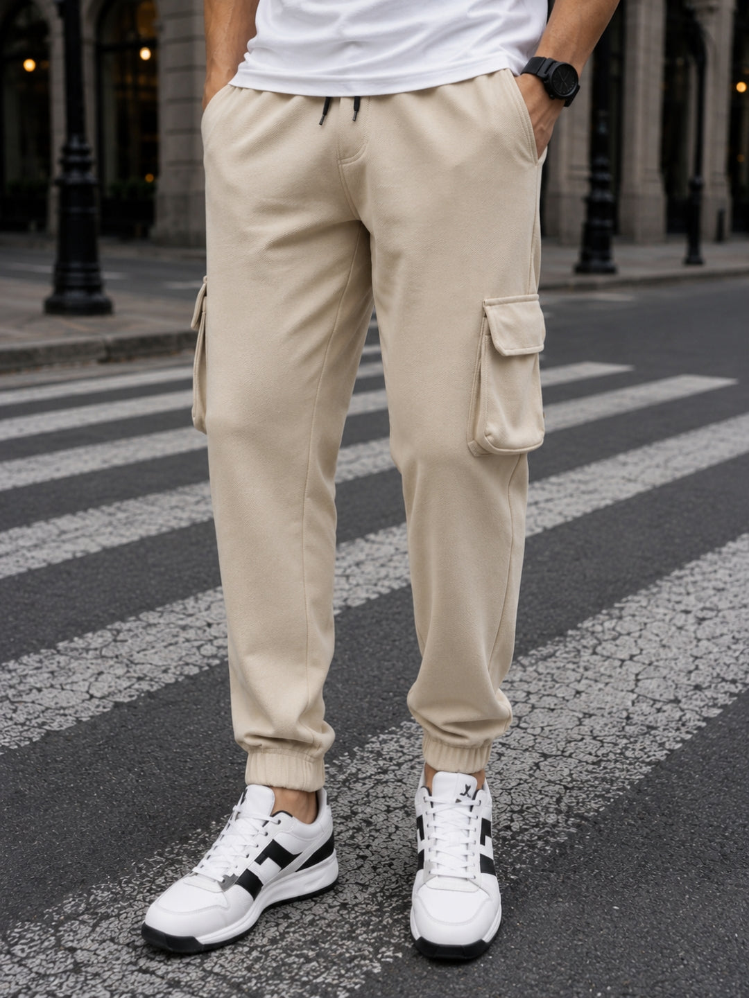 Men's Printed Regular T-Shirt & Cargo Regular fit Track Pant Streetwear Co-ord Set