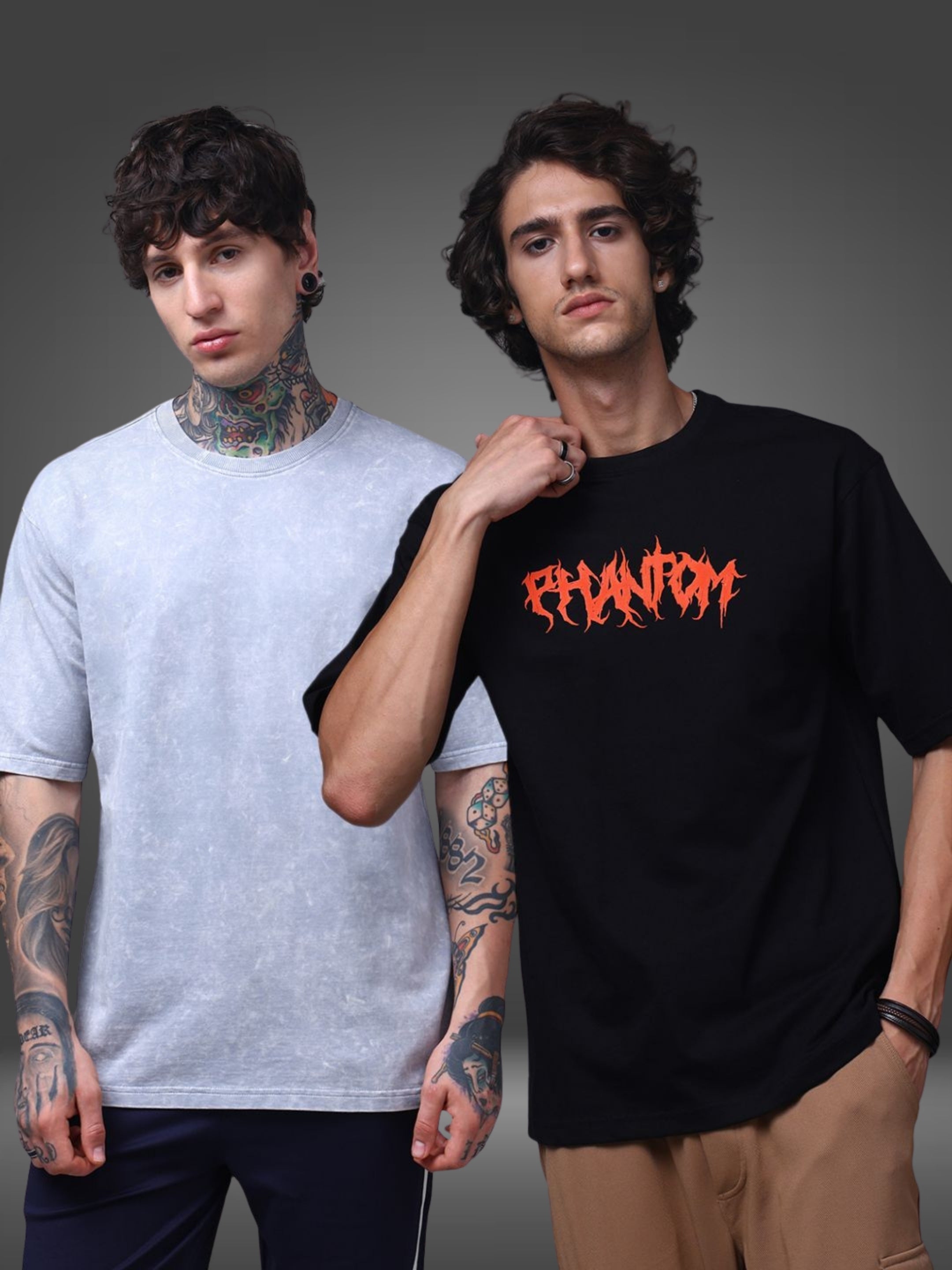Men's Oversized Pack of 2 tshirts