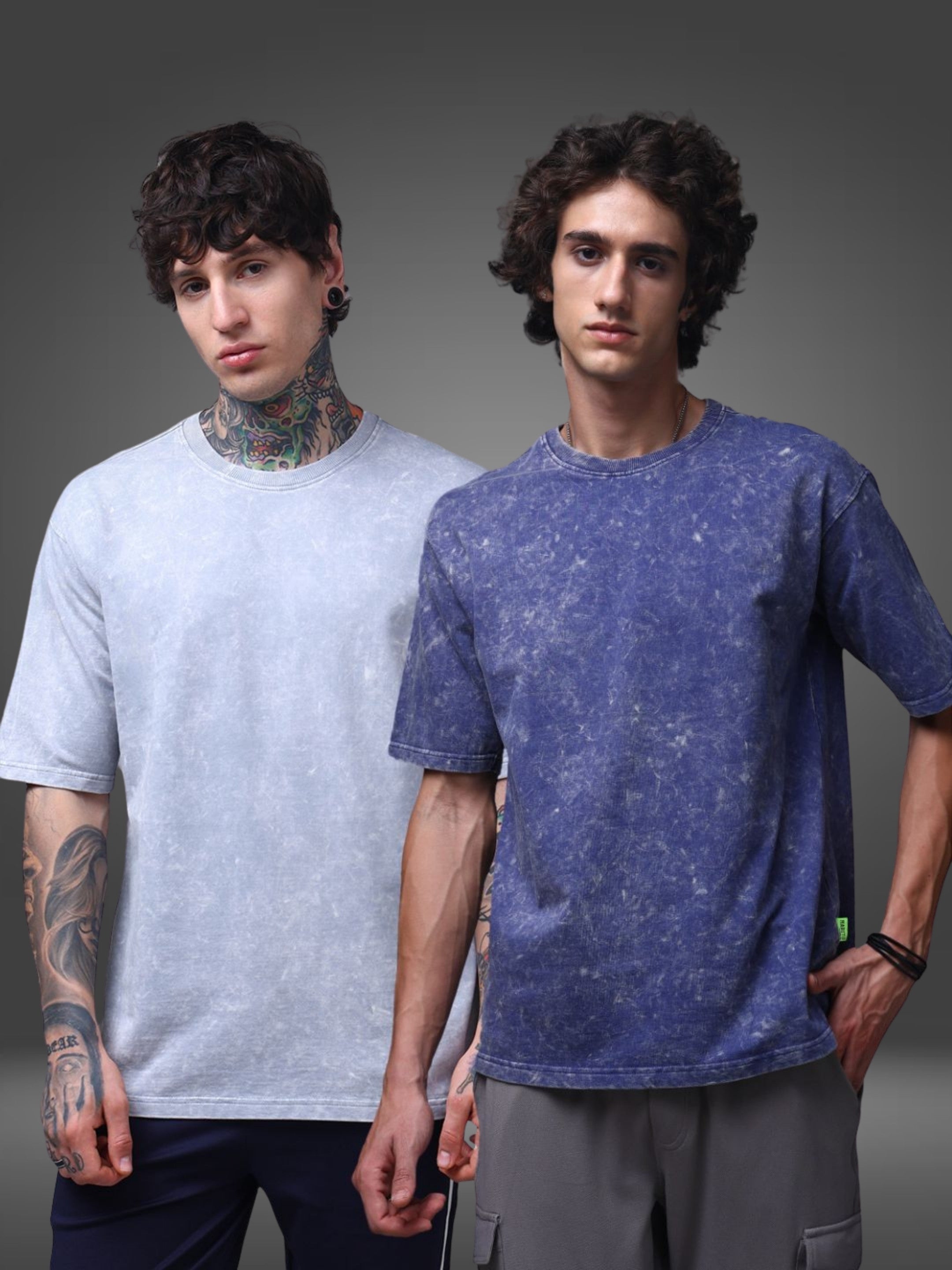 Men's Oversized Pack of 2 tshirts
