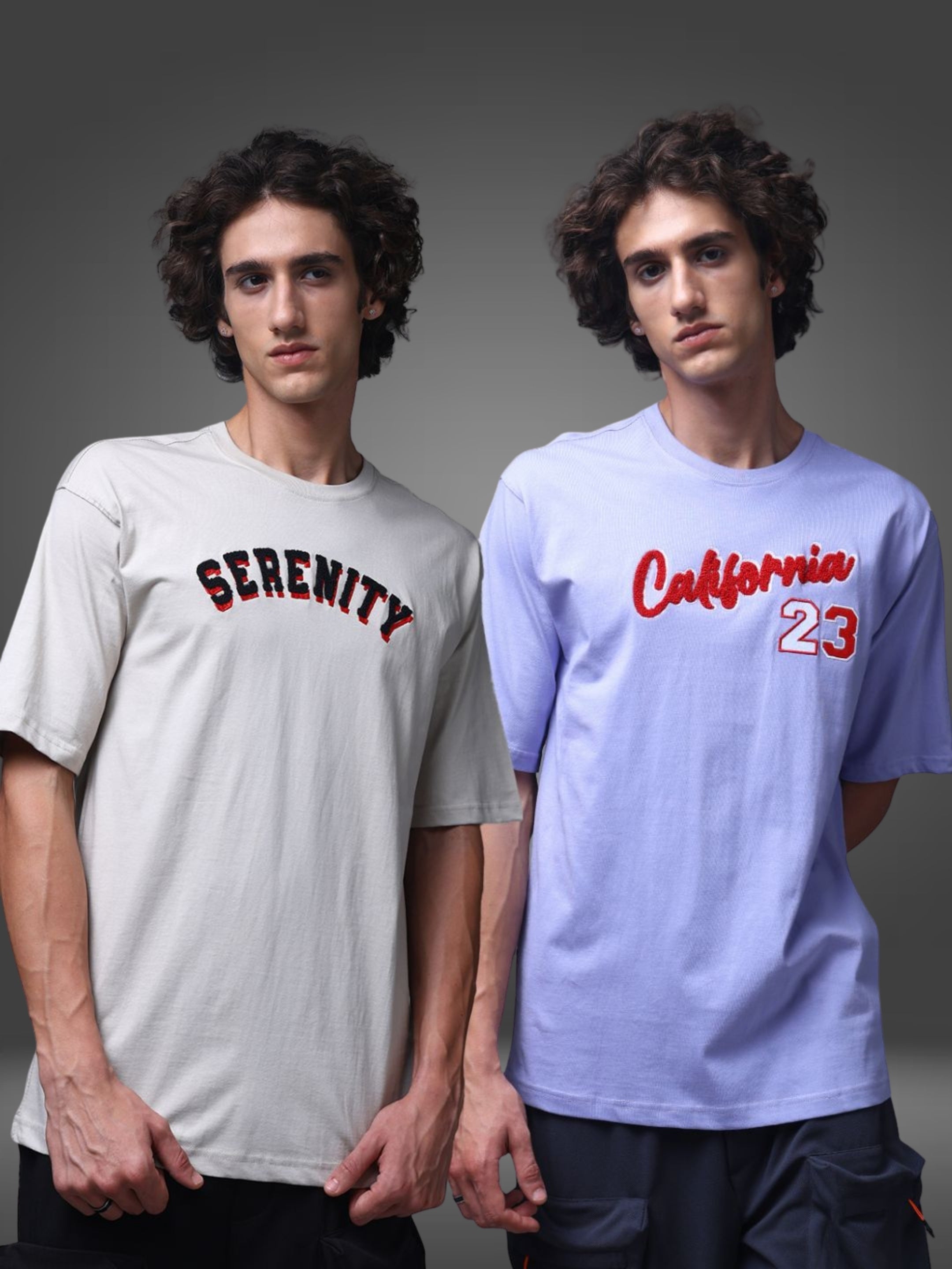 Men's Oversized Pack of 2 tshirts