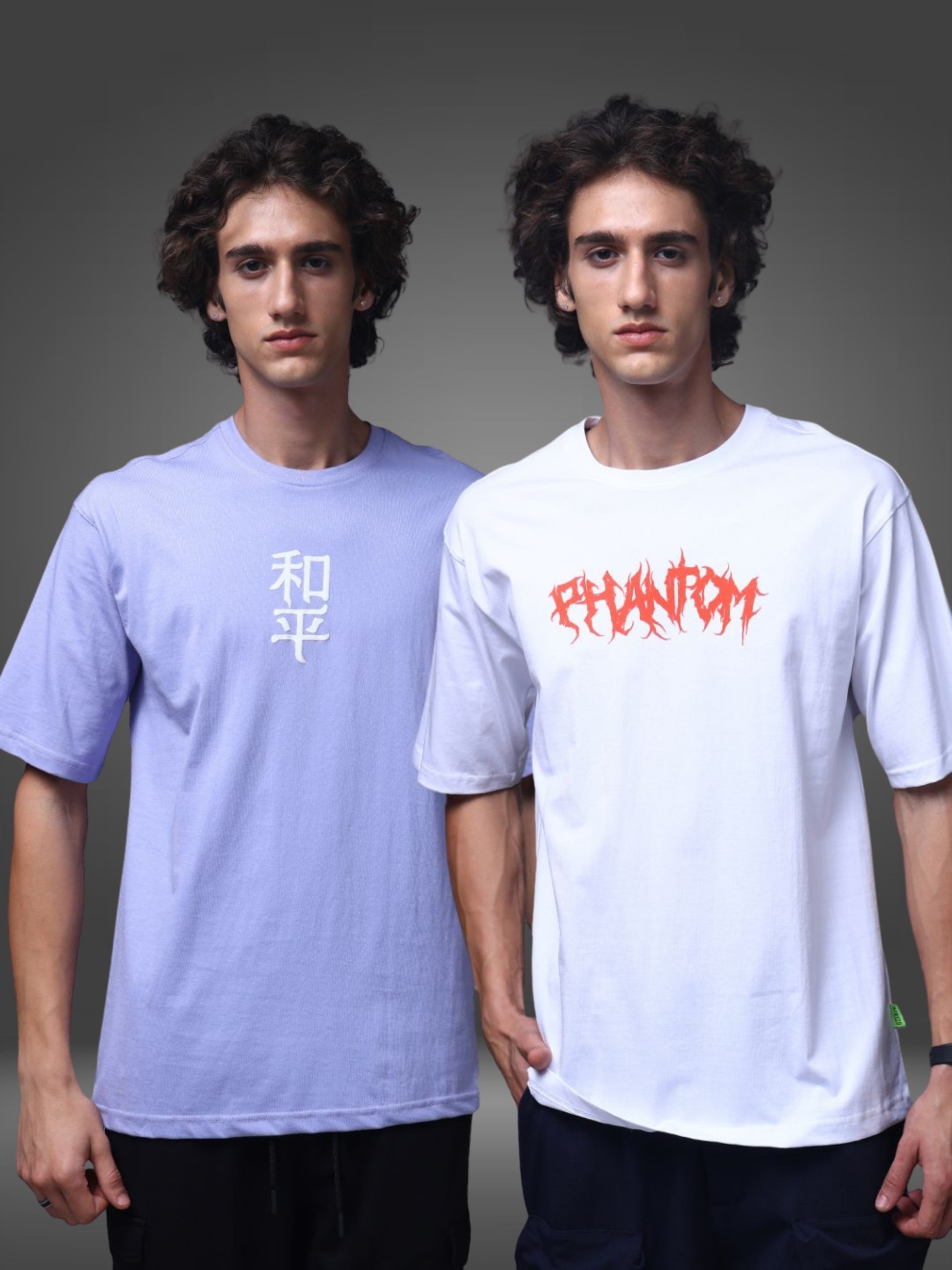 Men's Oversized Pack of 2 tshirts