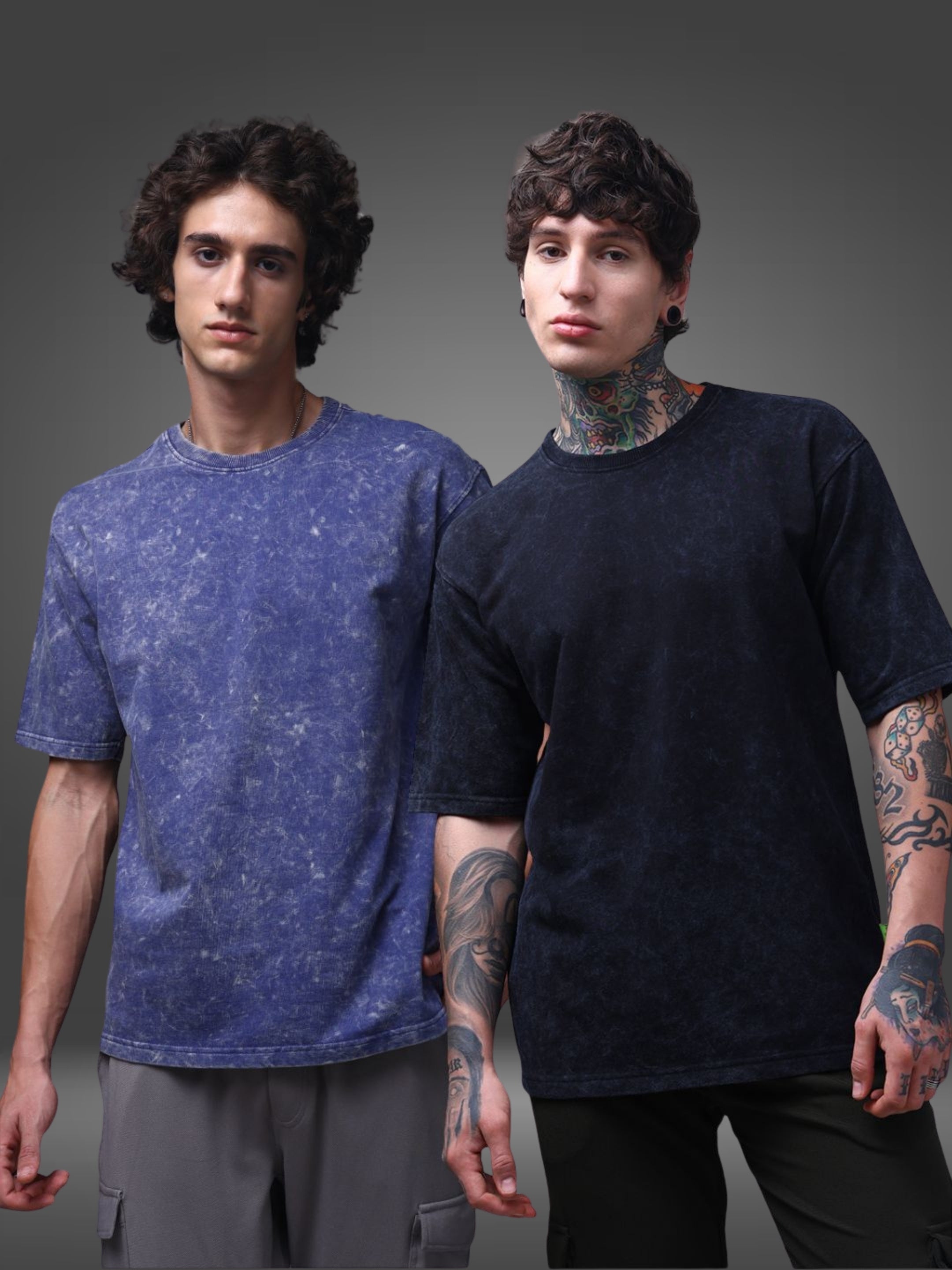Men's Oversized Pack of 2 tshirts