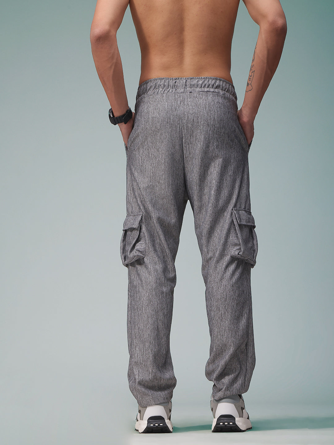 Mens Straight Fit Flexi Waist TrackPants