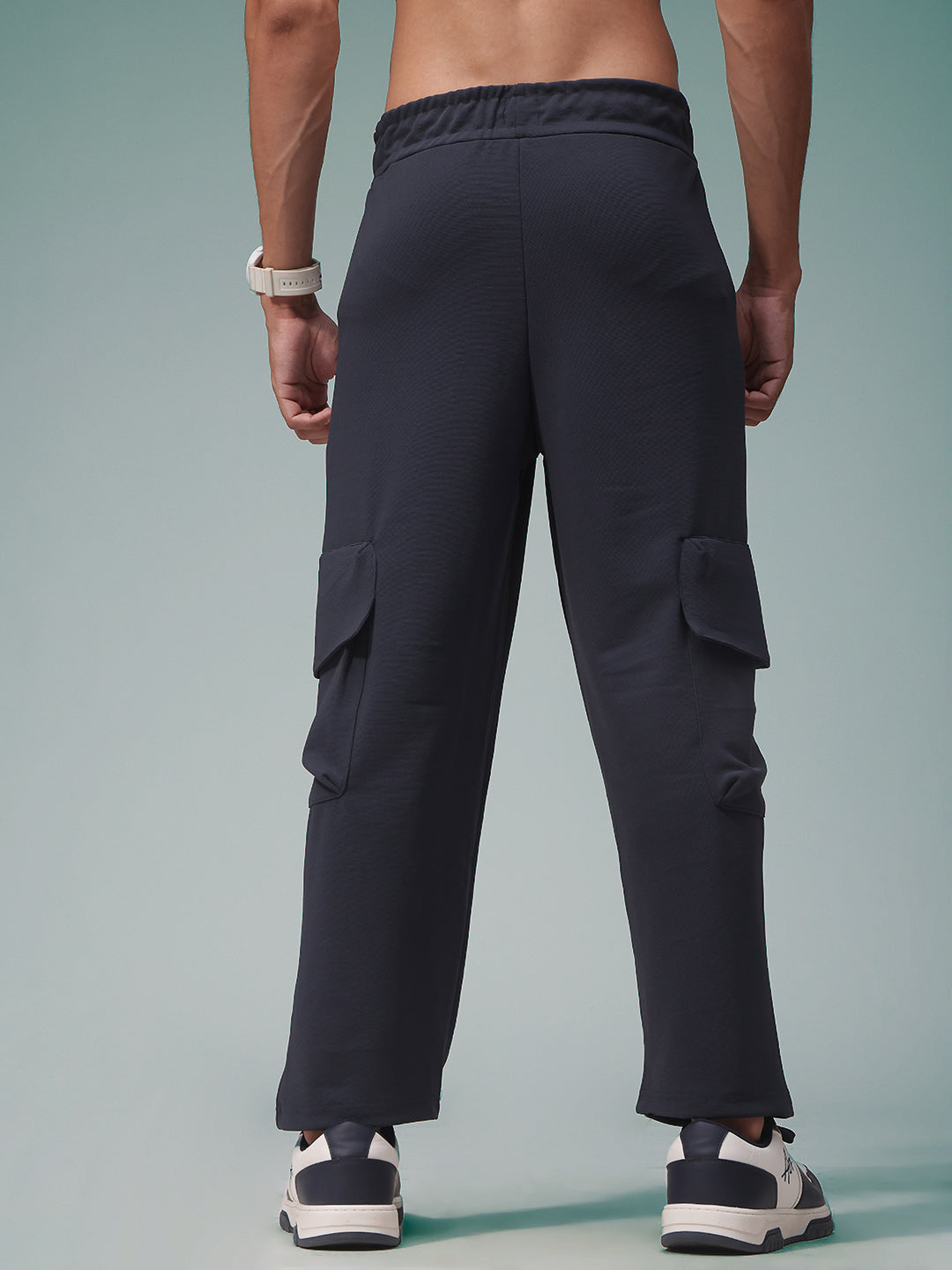 Mens Relaxed Fit Flexi Waist TrackPants