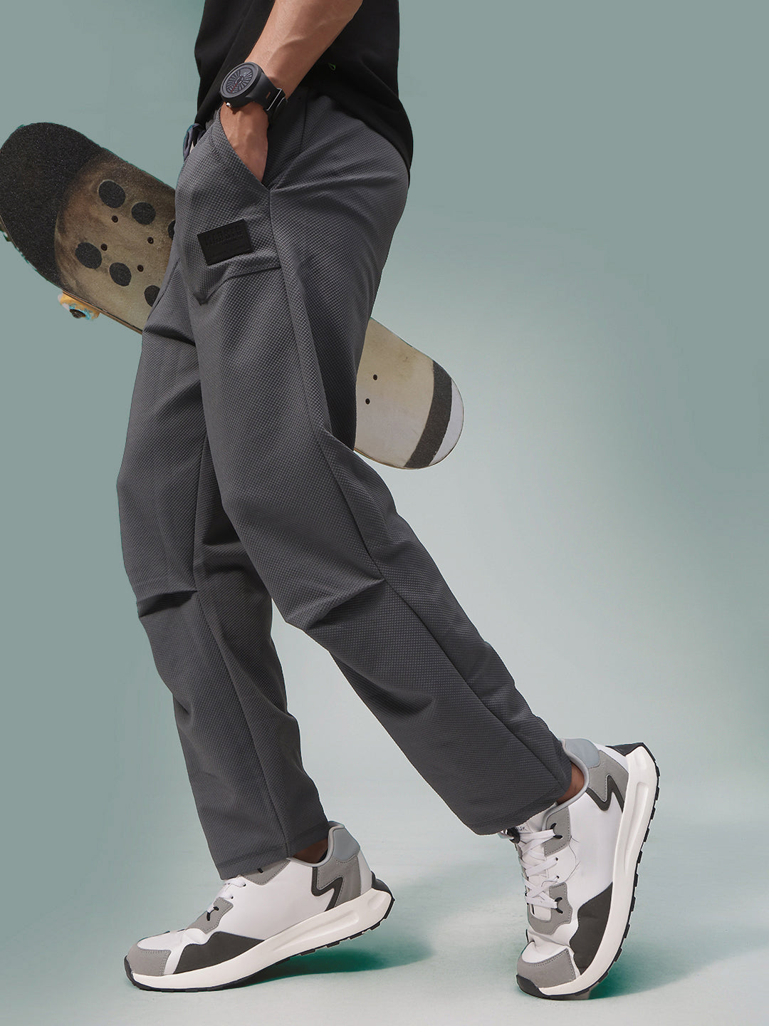 Mens Regular Fit Flexi Waist TrackPants