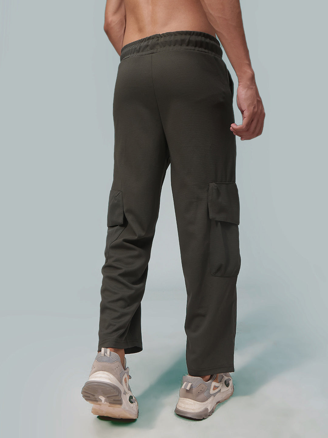 Mens Relaxed Fit Flexi Waist TrackPants