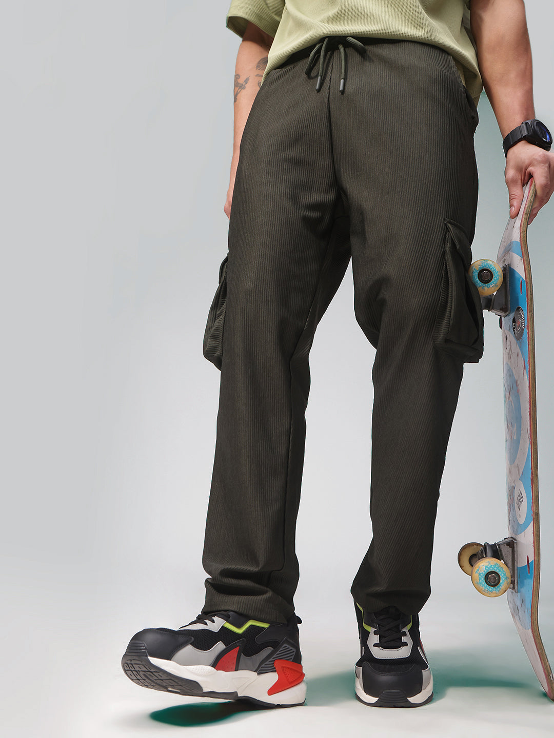 Mens Straight Fit Flexi Waist TrackPants