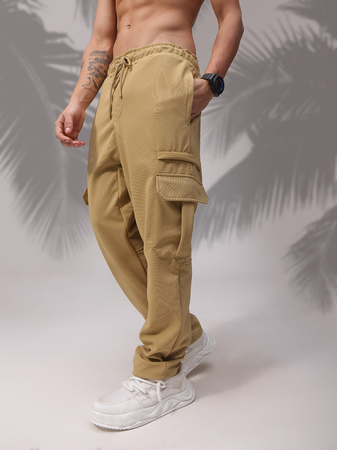 Mens Straight Fit Flexi Waist TrackPants