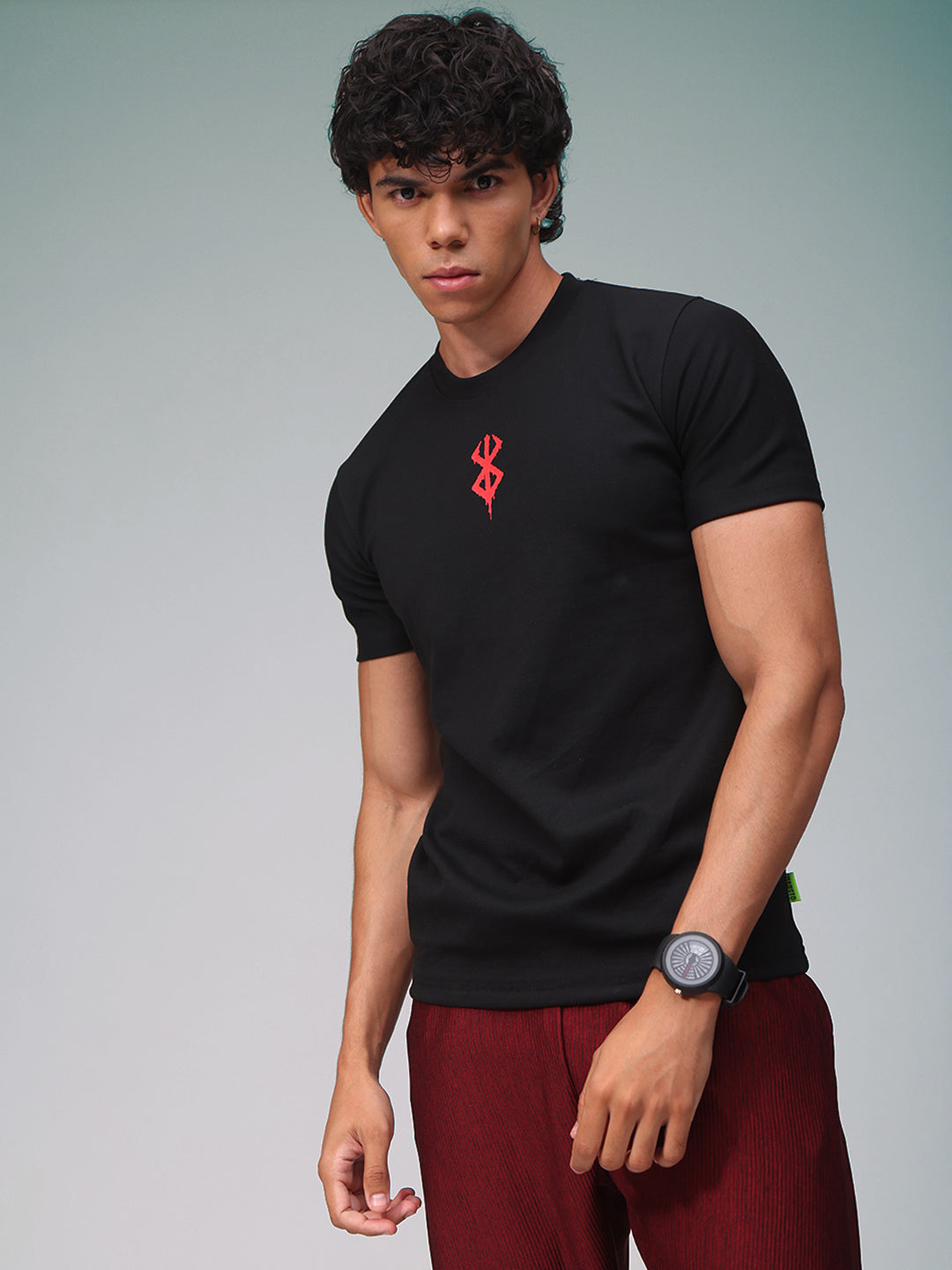 Mens Regular Fit Printed T Shirt