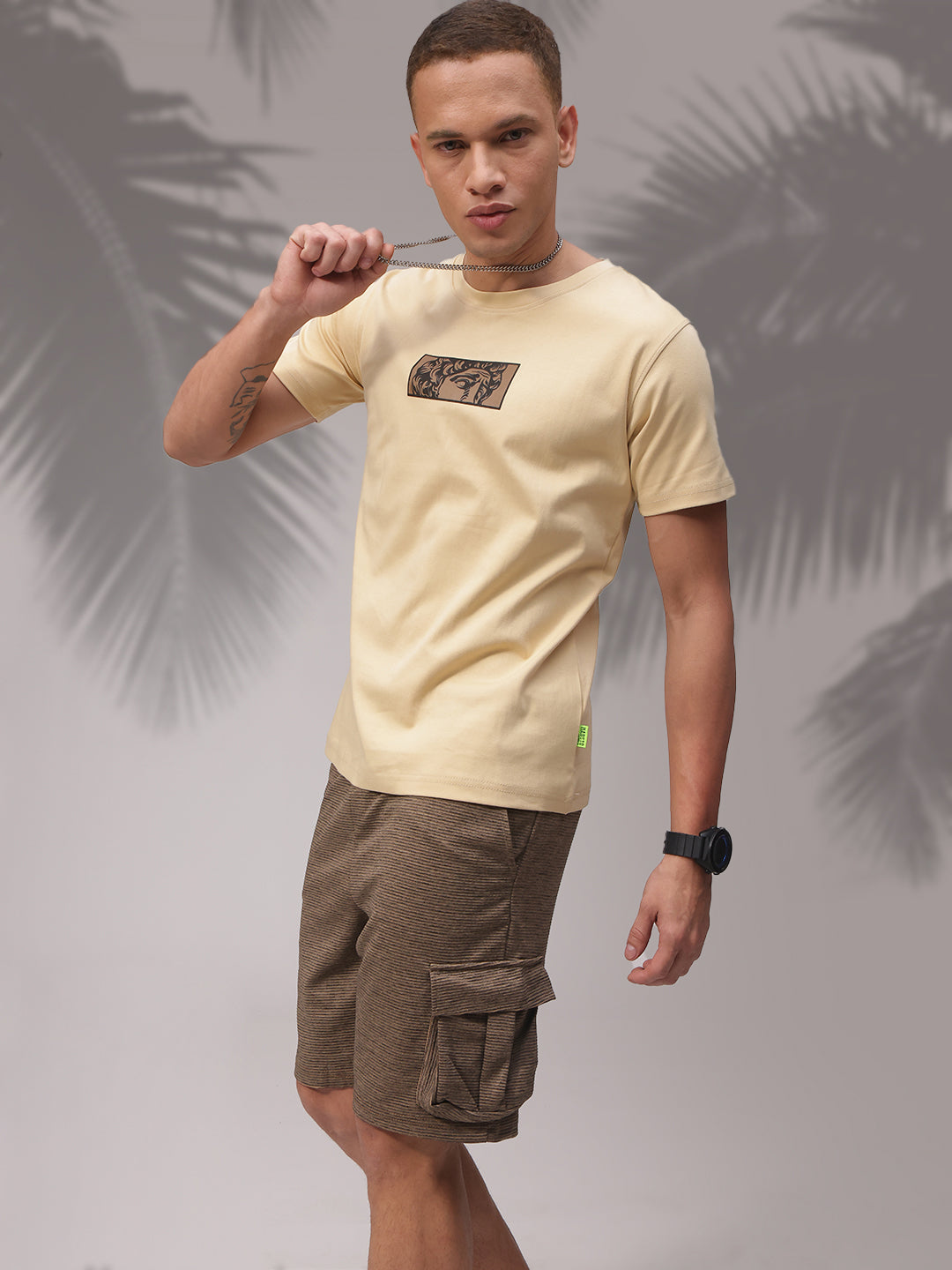 Mens Regular Fit Pack of 2 Printed Tshirts