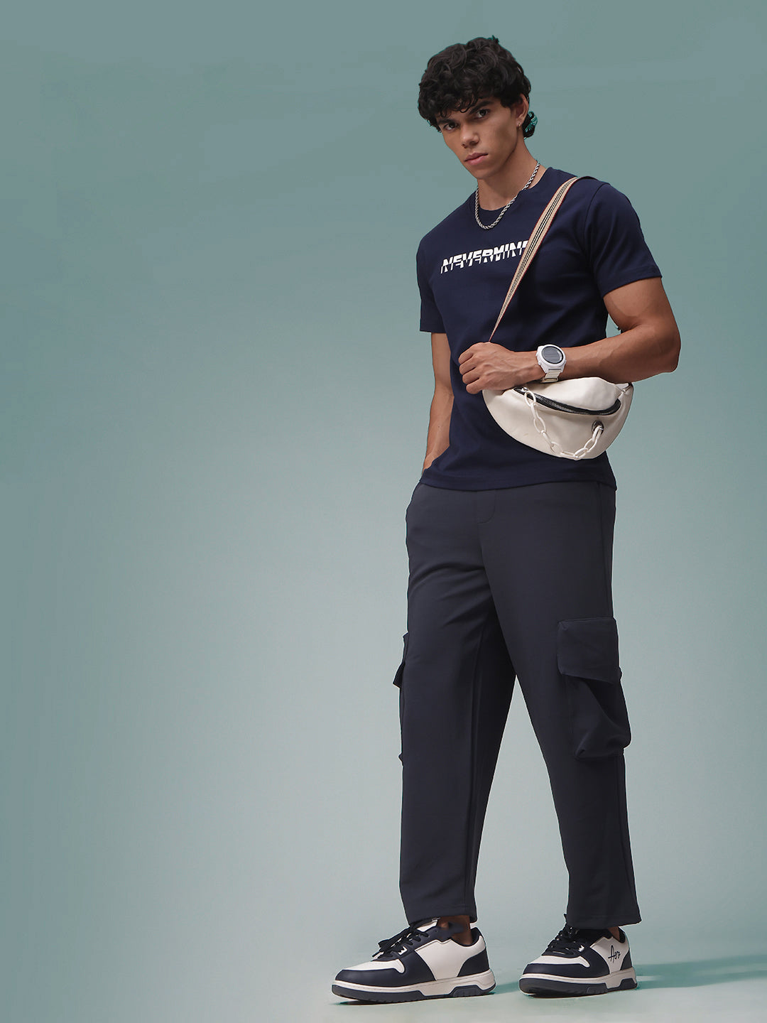 Mens Relaxed Fit Flexi Waist TrackPants