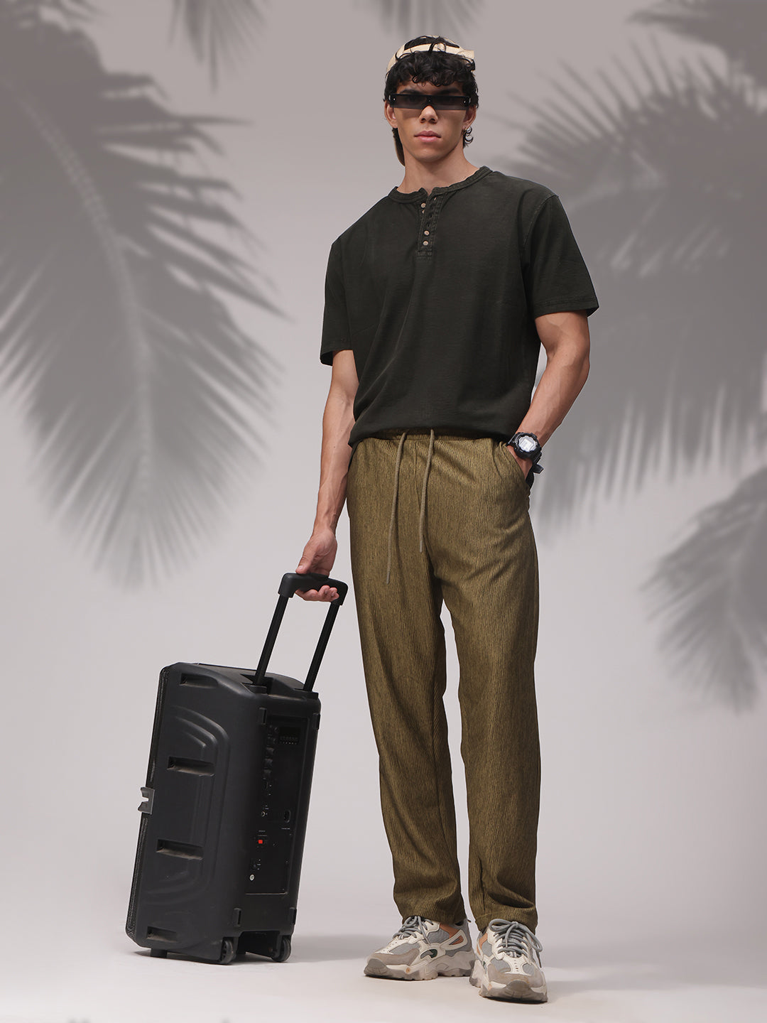 Mens Straight Fit Flexi Waist TrackPants