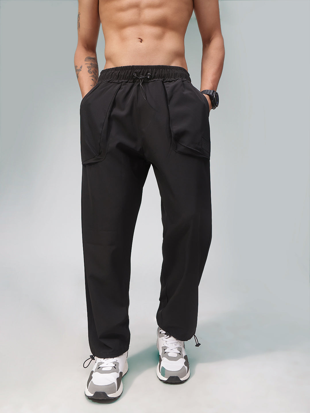 Mens Regular Fit Flexi Waist TrackPants
