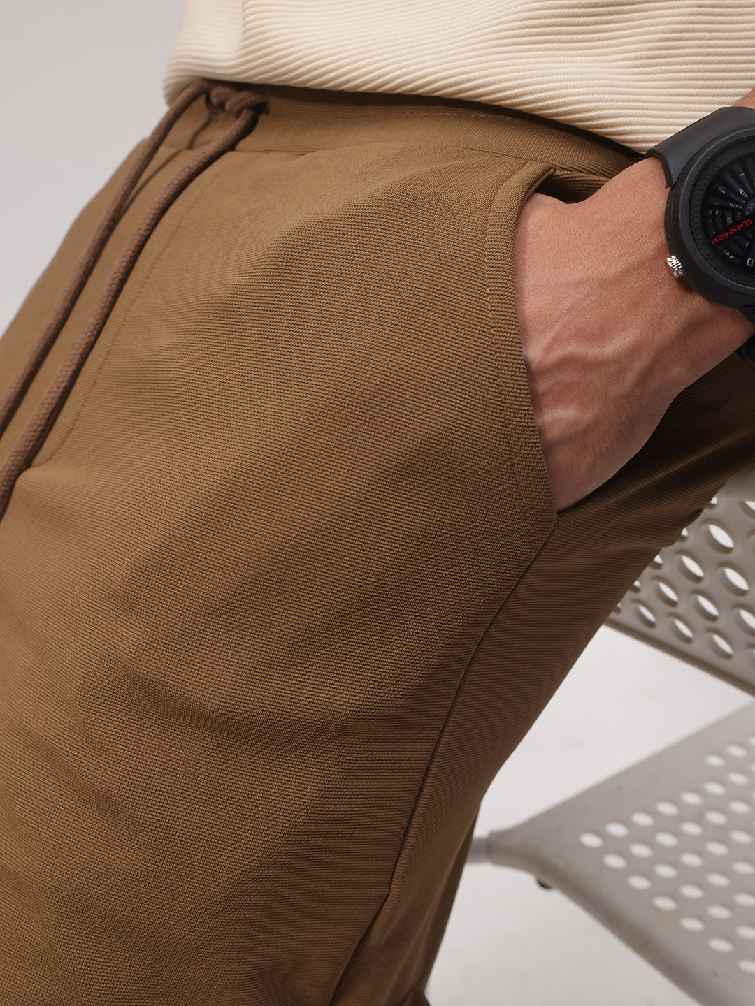 Mens Relaxed Fit Flexi Waist TrackPants