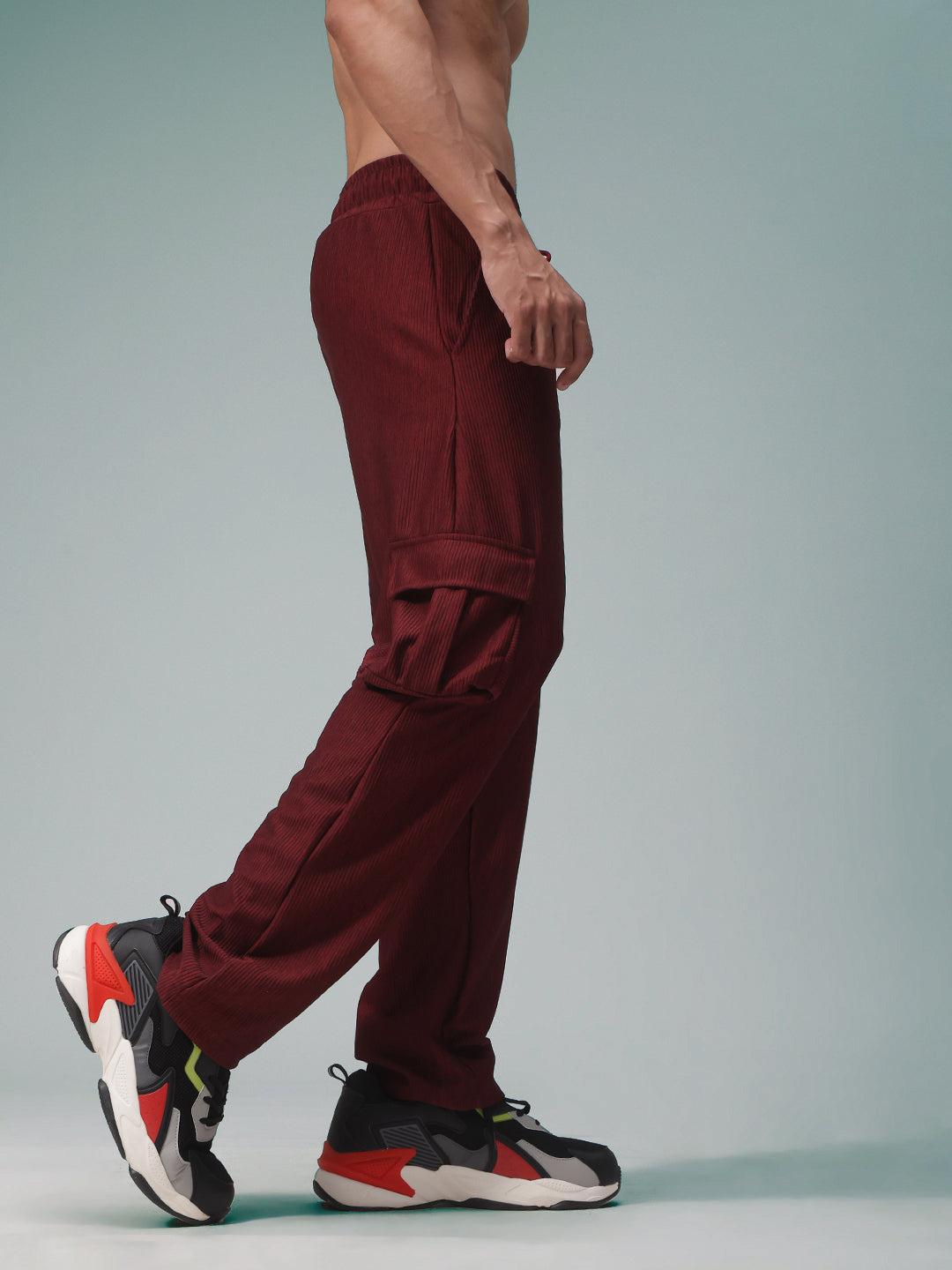 Mens Straight Fit Flexi Waist TrackPants