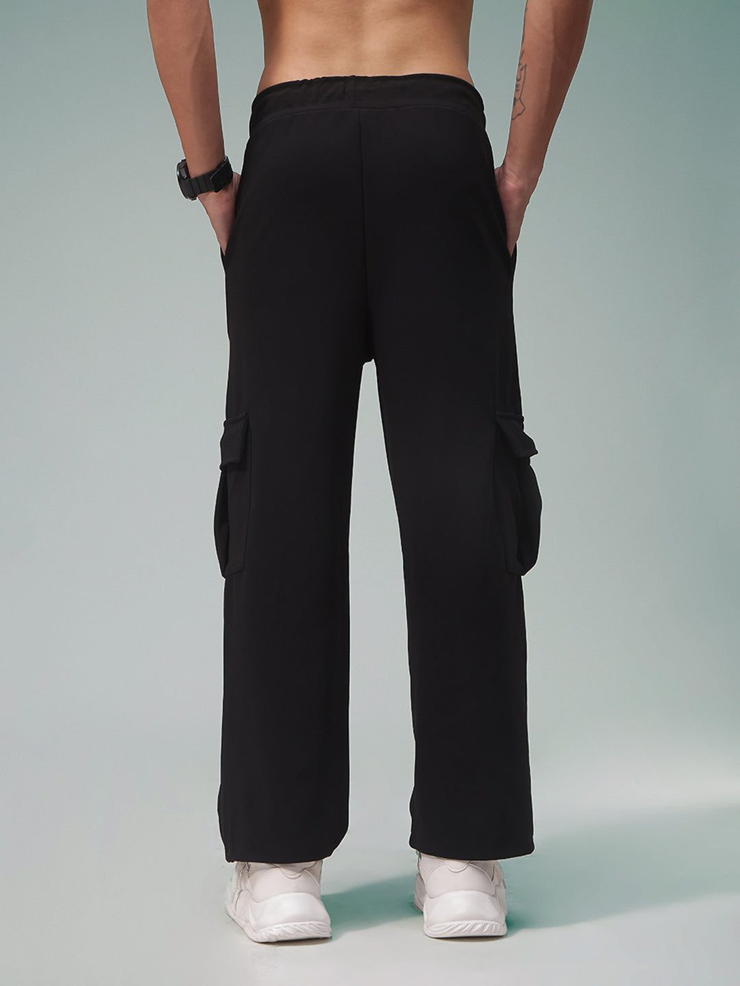 Mens Relaxed Fit Flexi Waist TrackPants