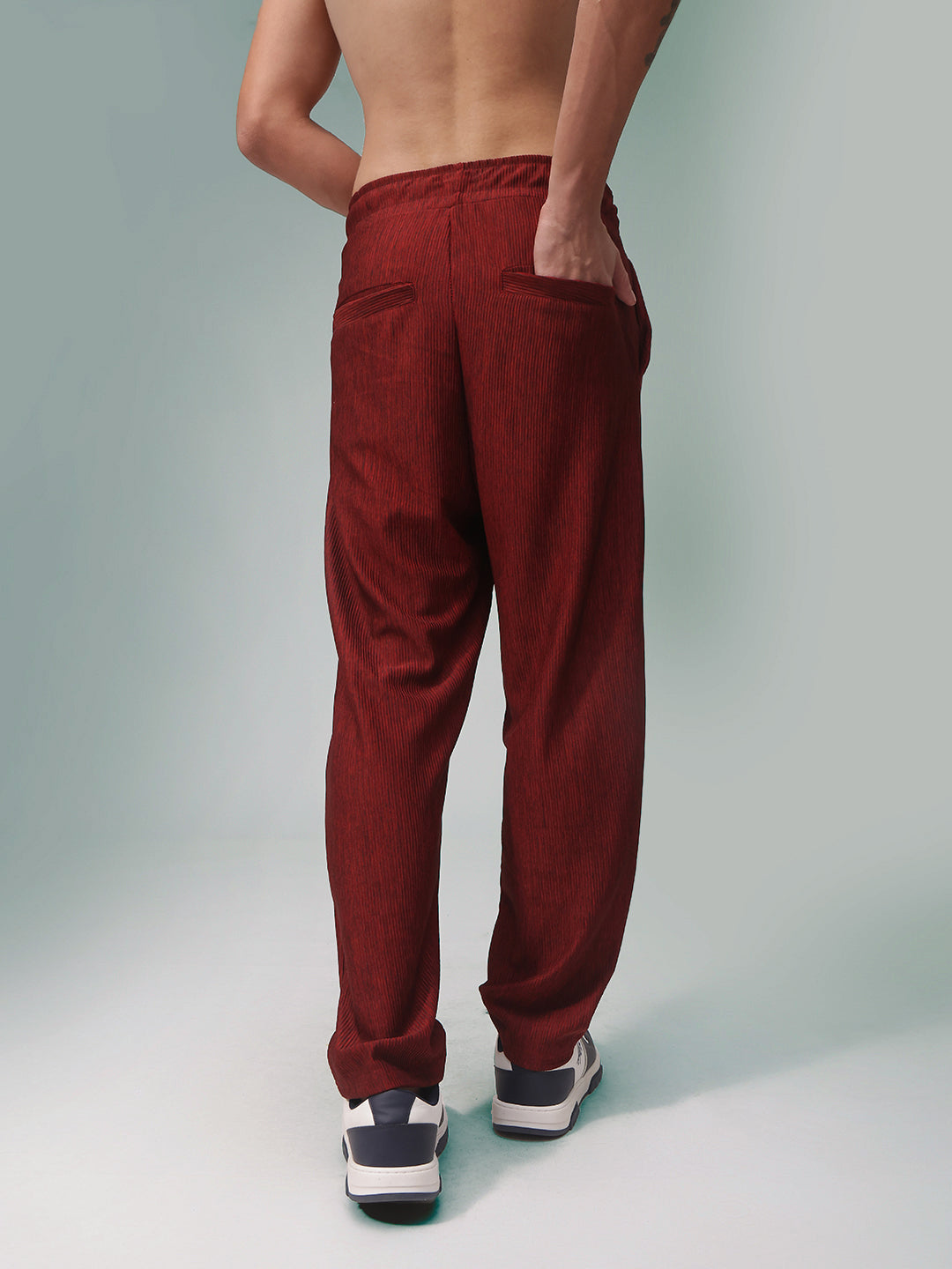 Mens Straight Fit Flexi Waist TrackPants