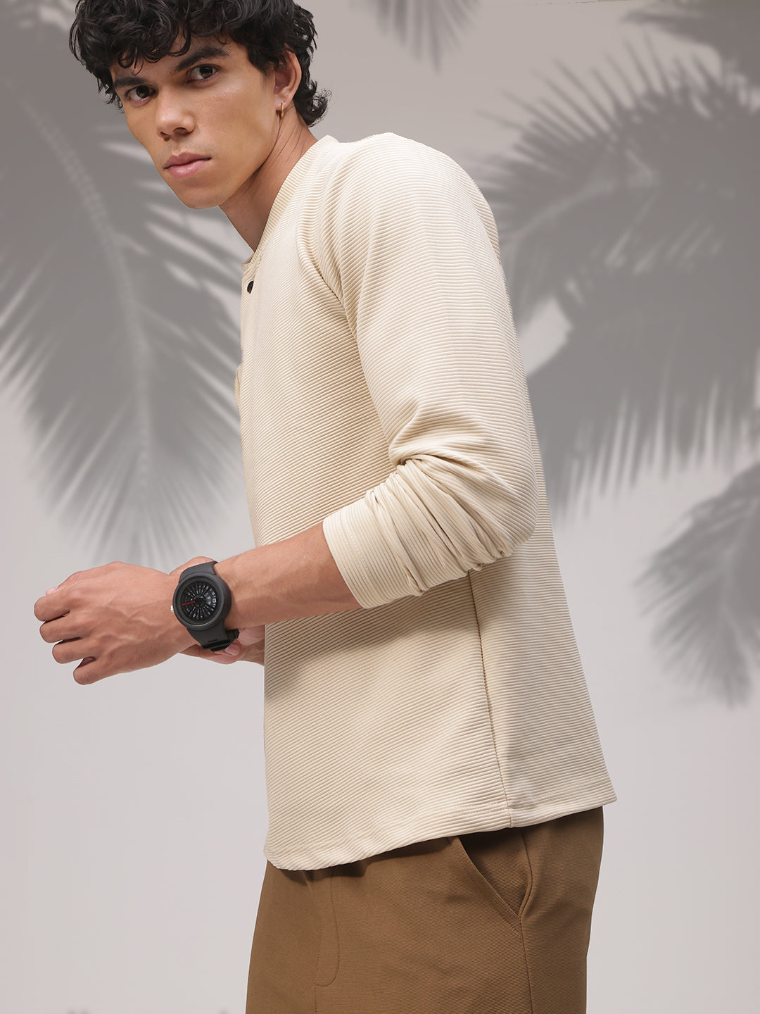 Mens Regular Fit Solid T Shirt