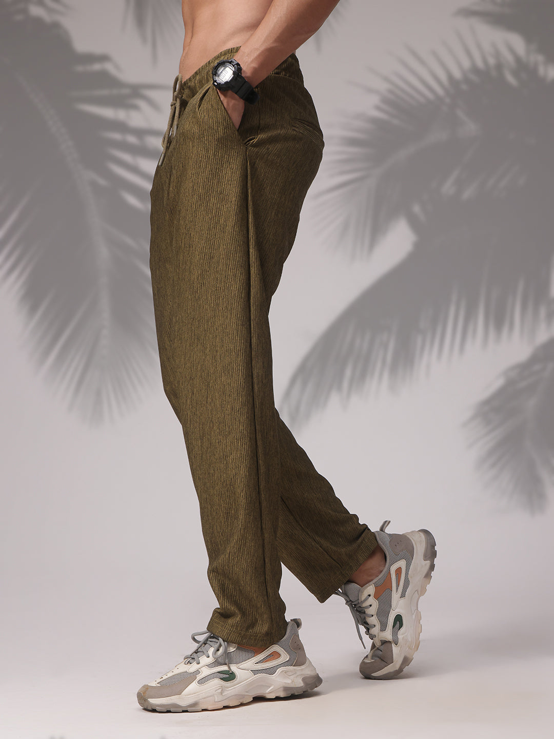 Mens Straight Fit Flexi Waist TrackPants