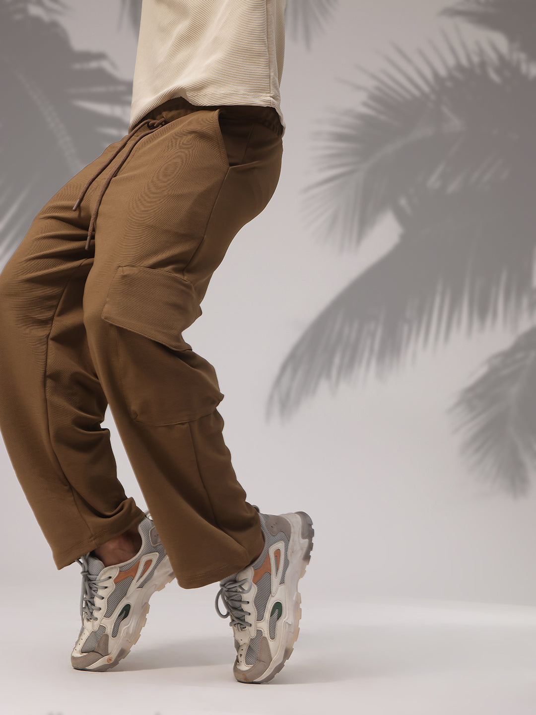 Mens Relaxed Fit Flexi Waist TrackPants