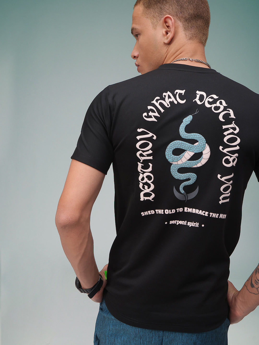 Mens Regular Fit Printed T Shirt