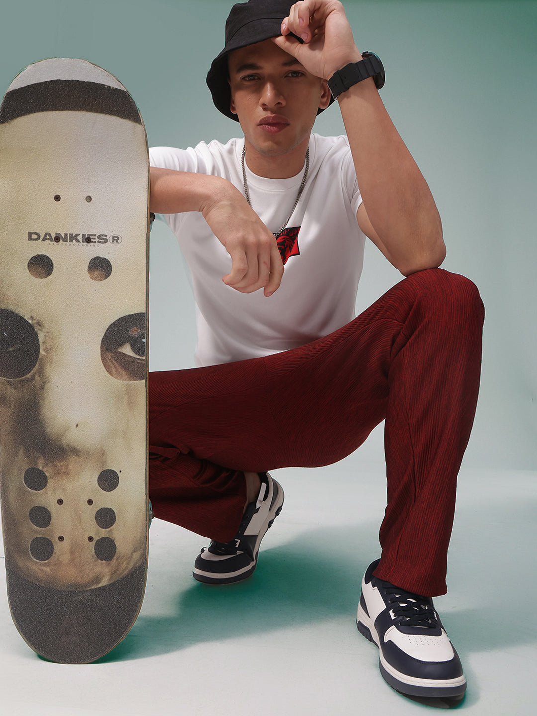 Mens Straight Fit Flexi Waist TrackPants