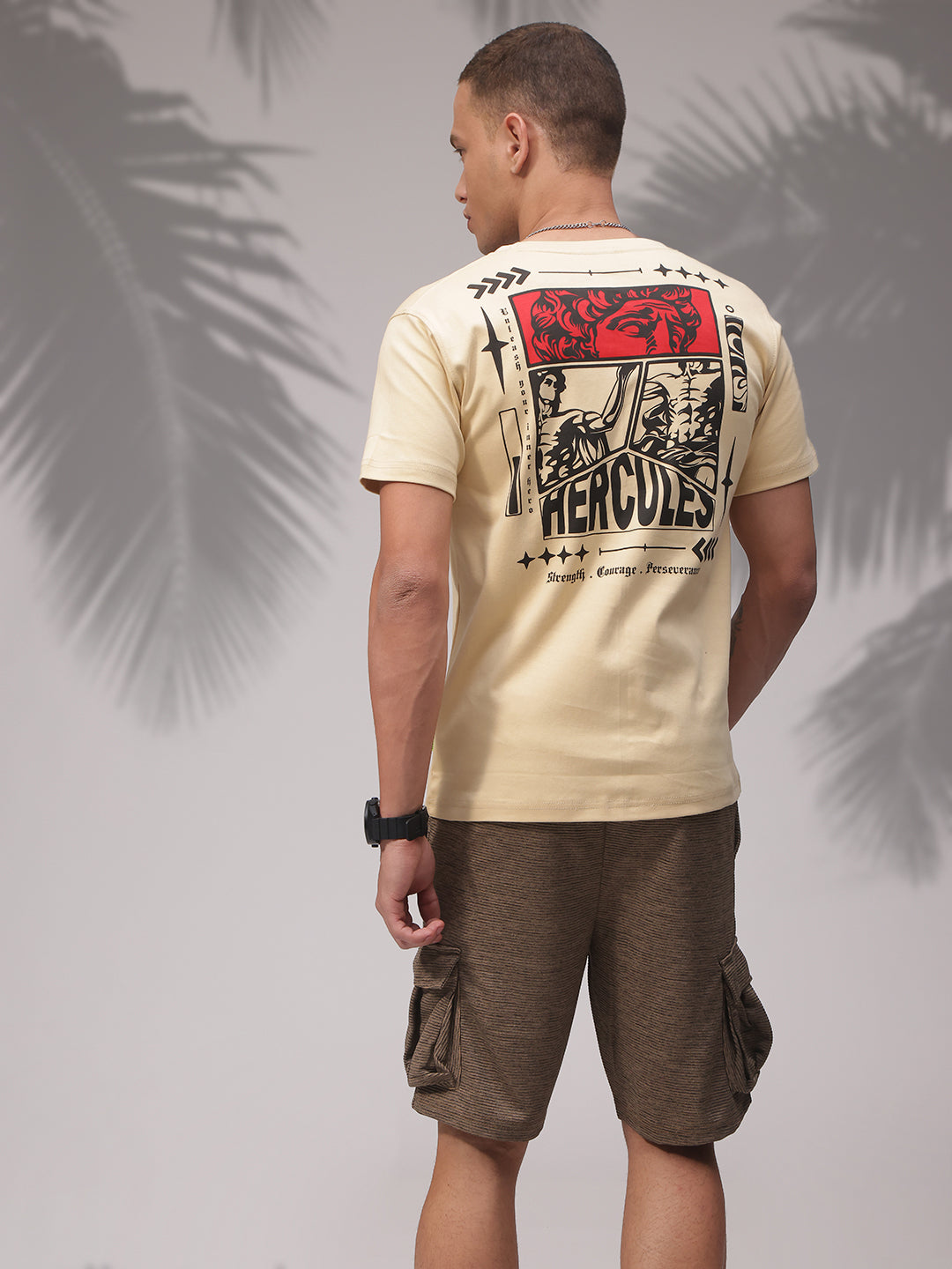 Mens Regular Fit Pack of 2 Printed Tshirts