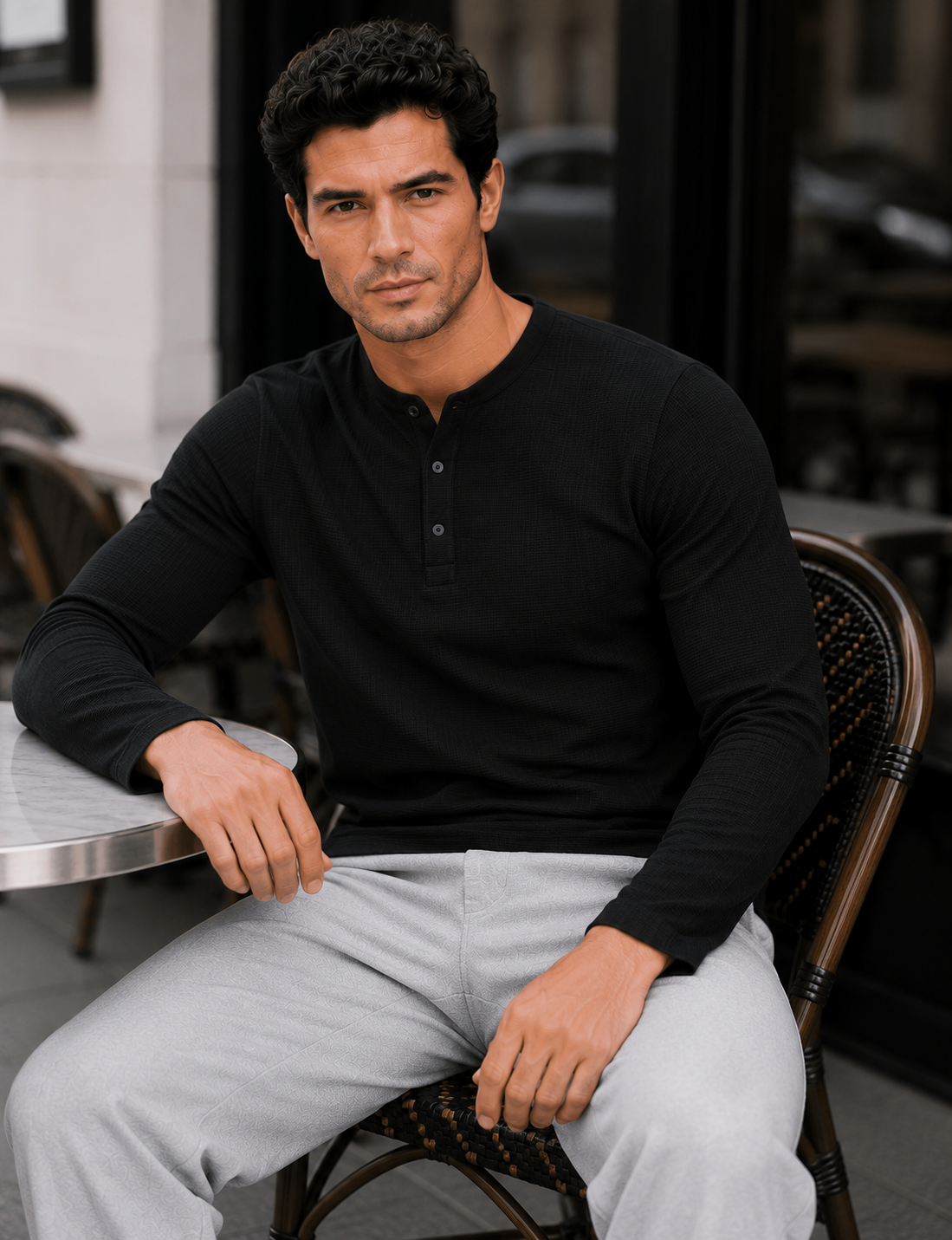 Men's Regular Fit Solid Full Sleeve Tshirt
