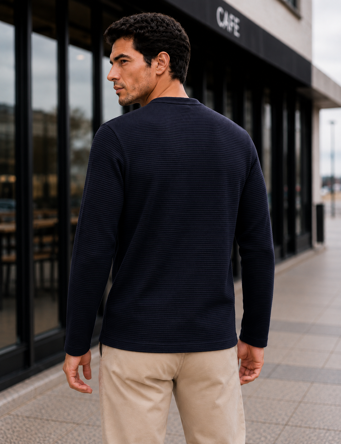 Men's Regular Fit Solid Full Sleeve Tshirt