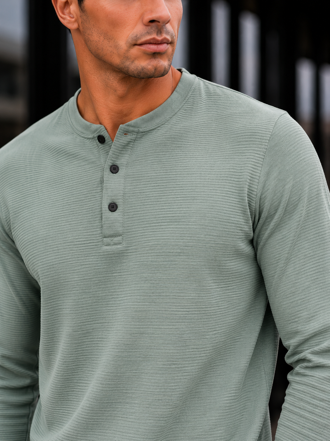 Mens Regular Fit Solid Full Sleeve T Shirt