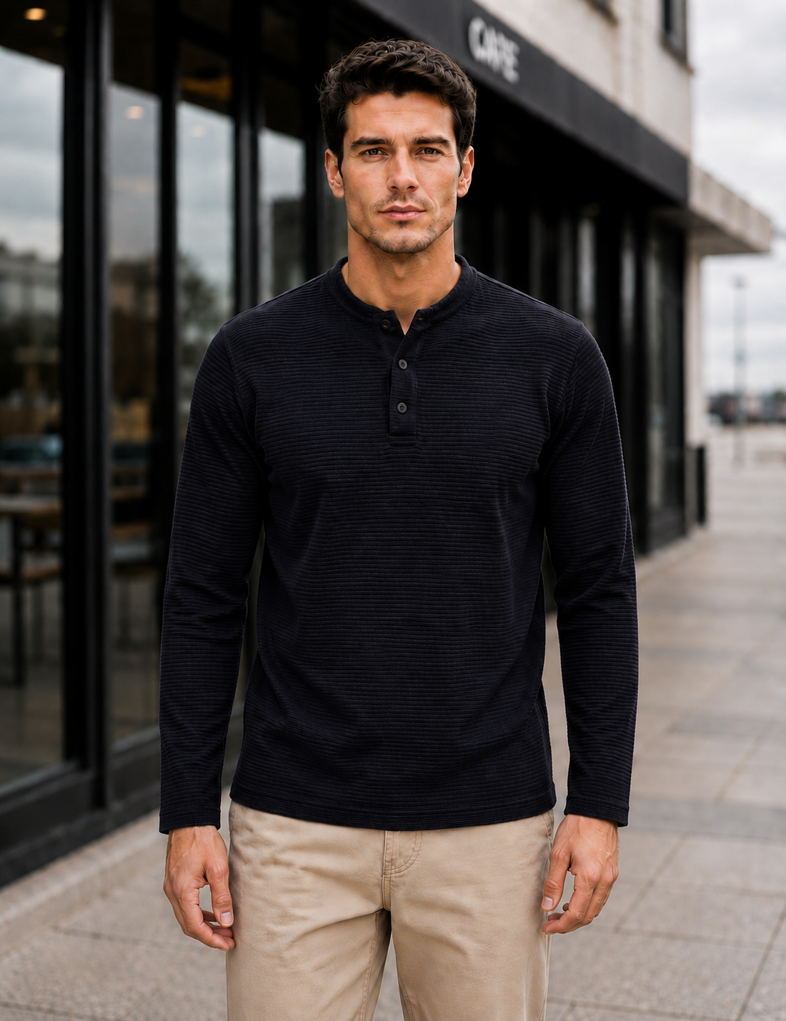 Men's Regular Fit Solid Full Sleeve Tshirt