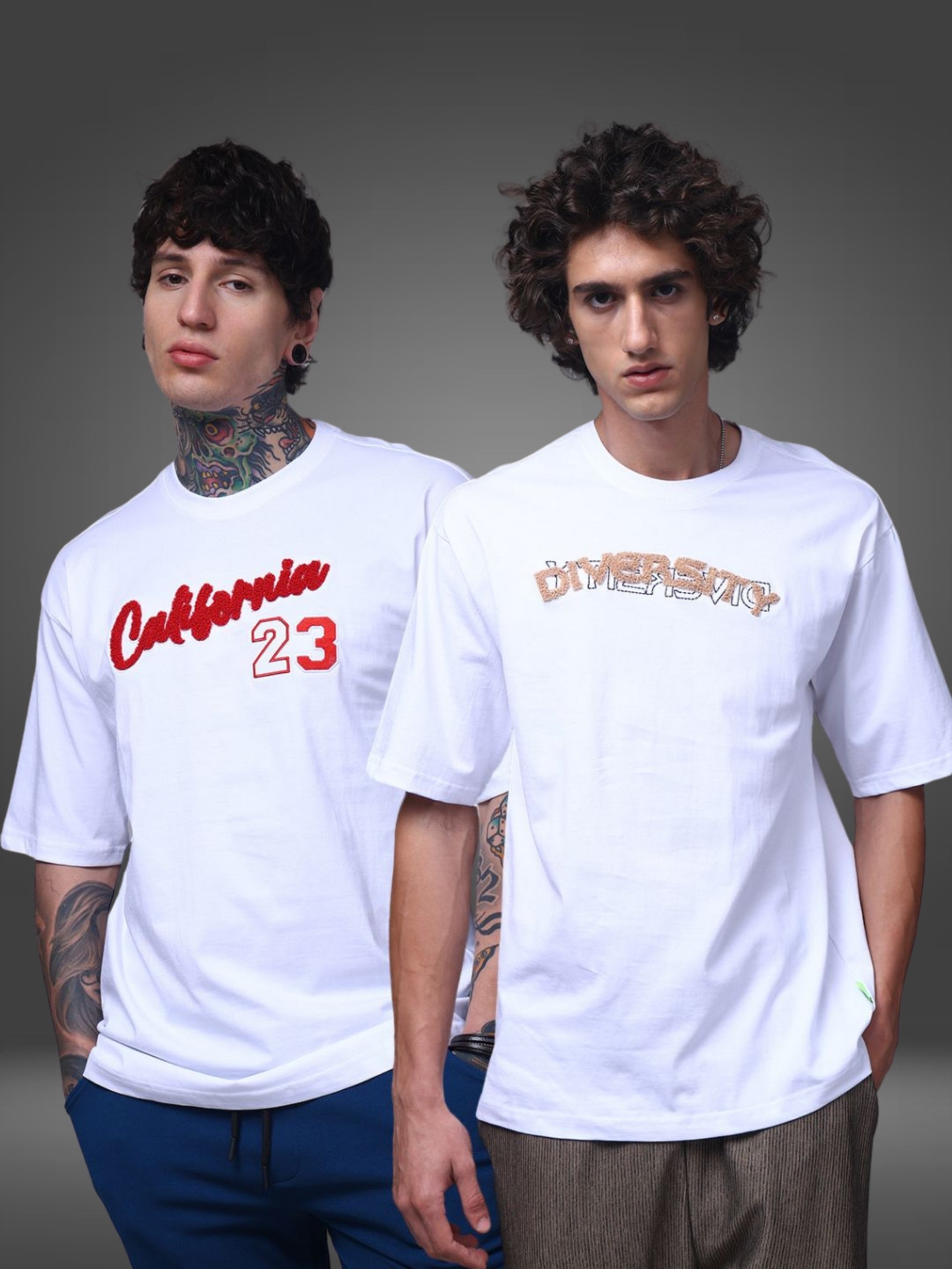 Men's Oversized Pack of 2 tshirts