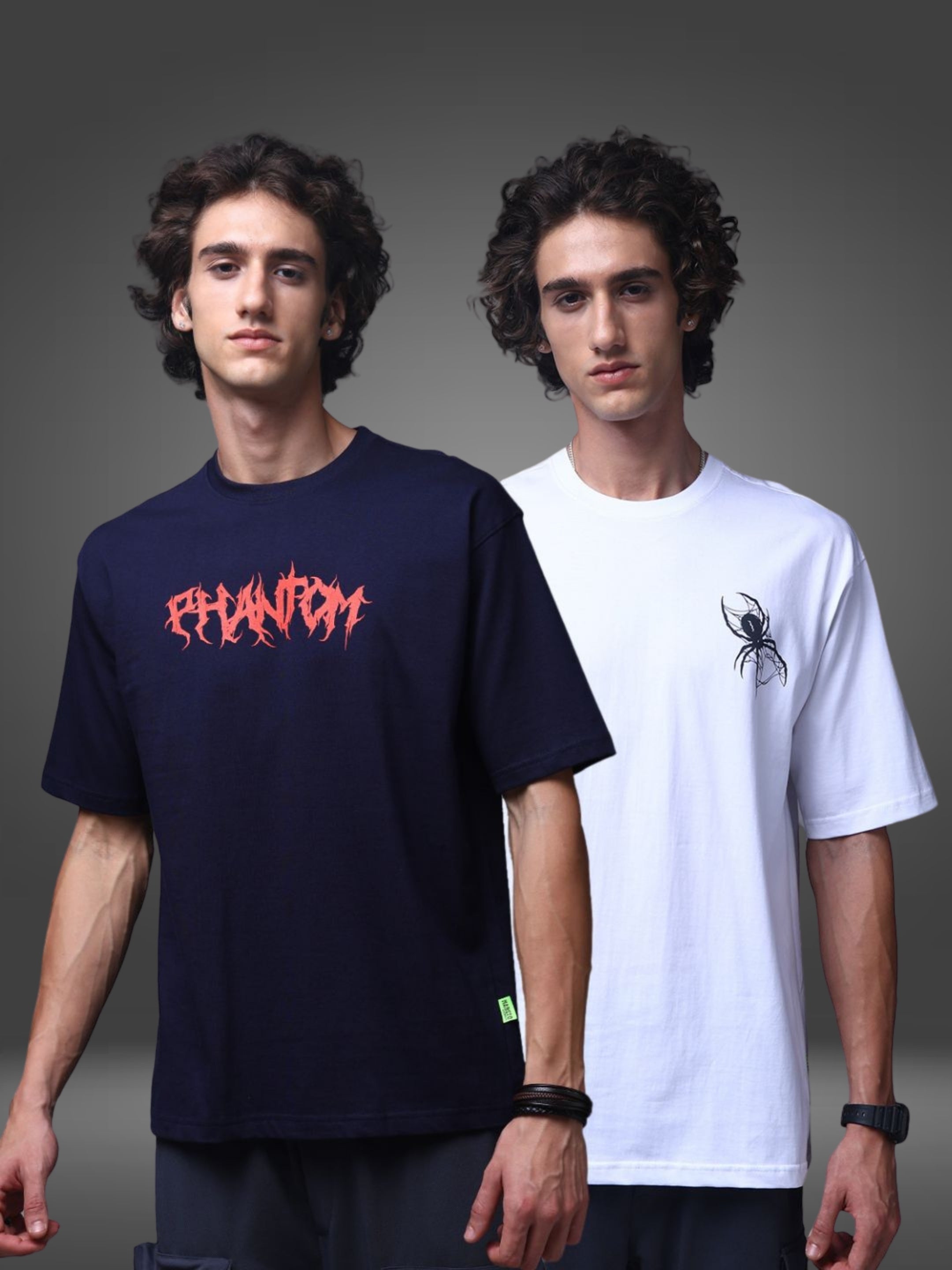 Men's Oversized Pack of 2 tshirts
