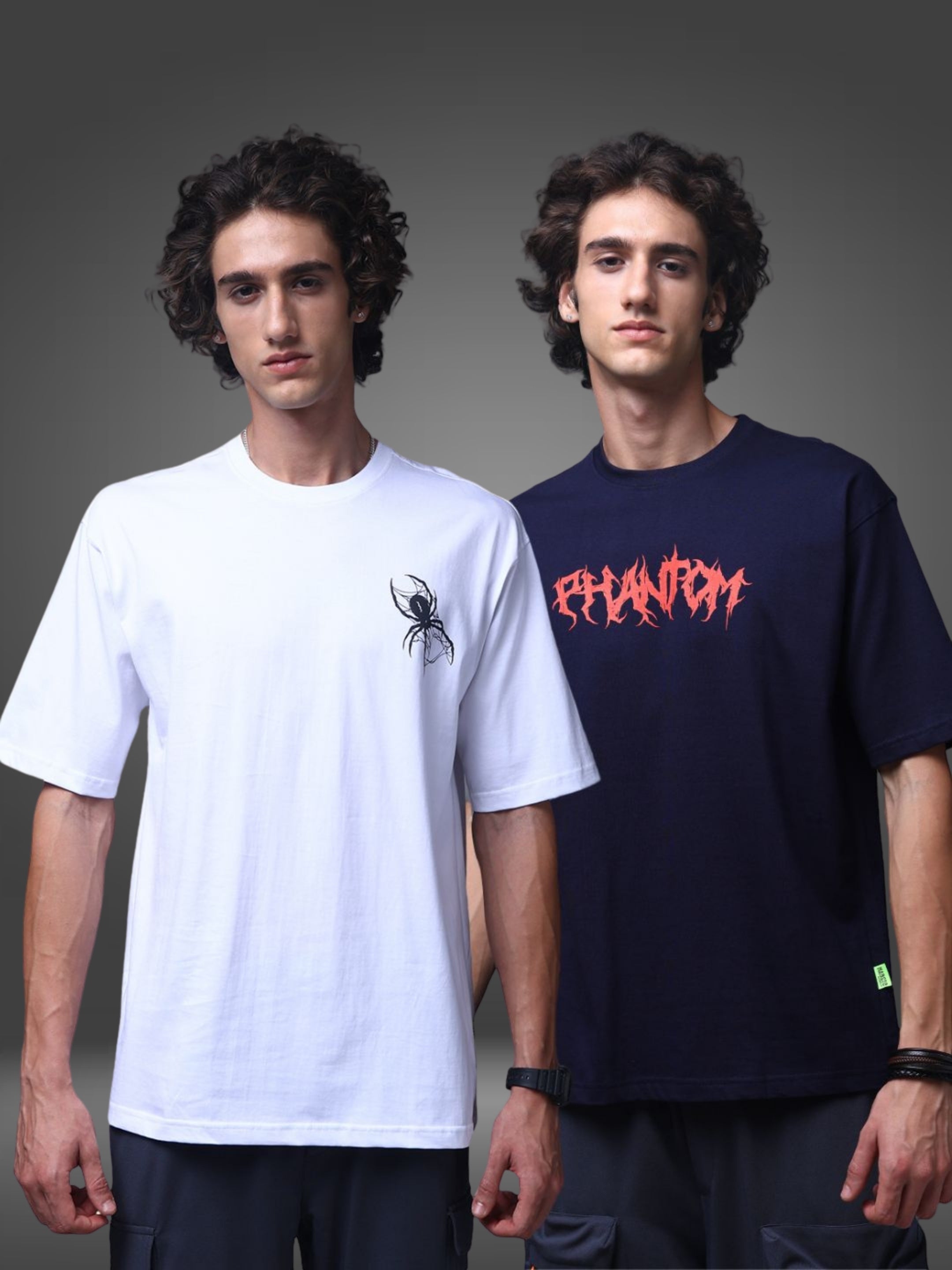 Men's Oversized Pack of 2 tshirts