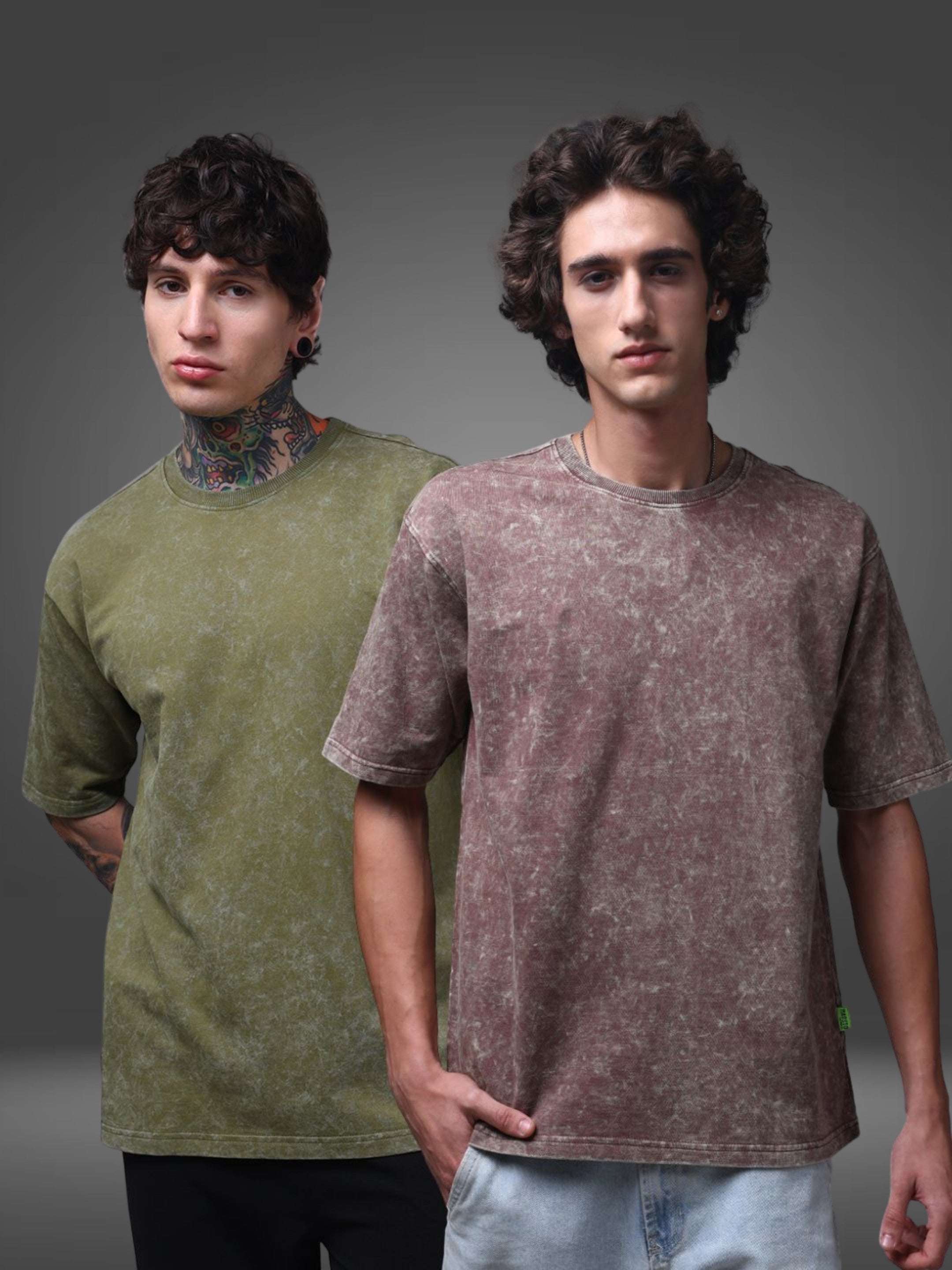 Men's Oversized Pack of 2 tshirts