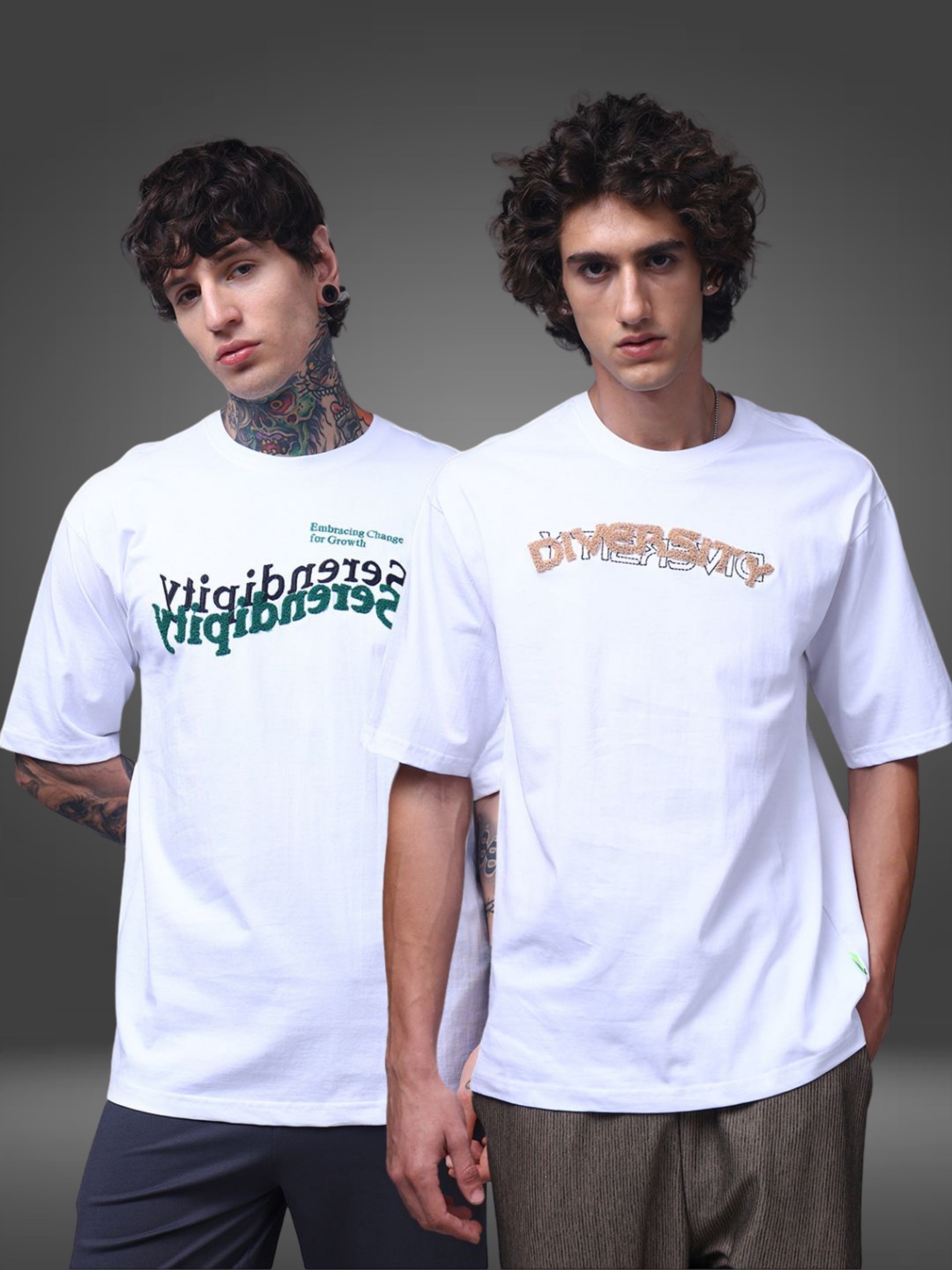 Men's Oversized Pack of 2 tshirts